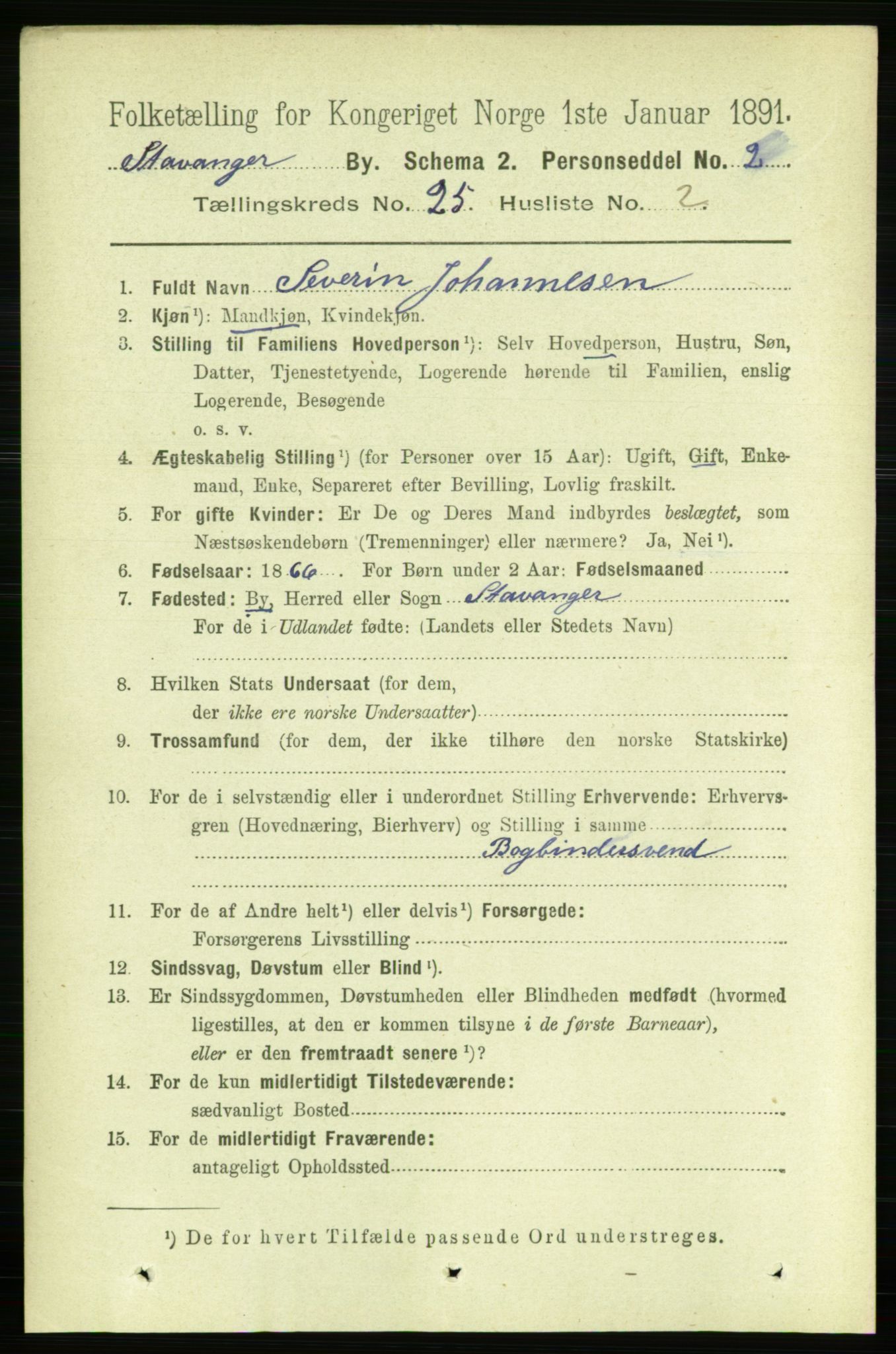 RA, 1891 census for 1103 Stavanger, 1891, p. 27748