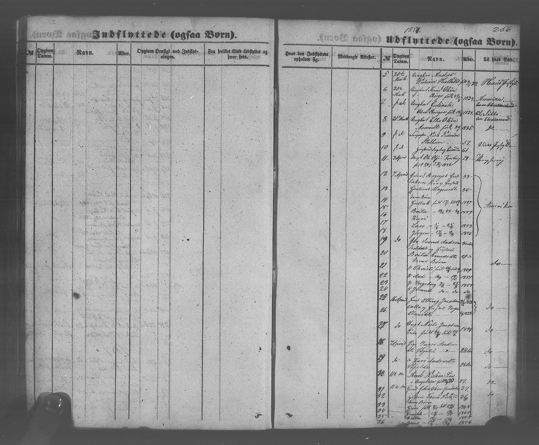 Voss sokneprestembete, SAB/A-79001/H/Haa: Parish register (official) no. A 20, 1855-1886, p. 256