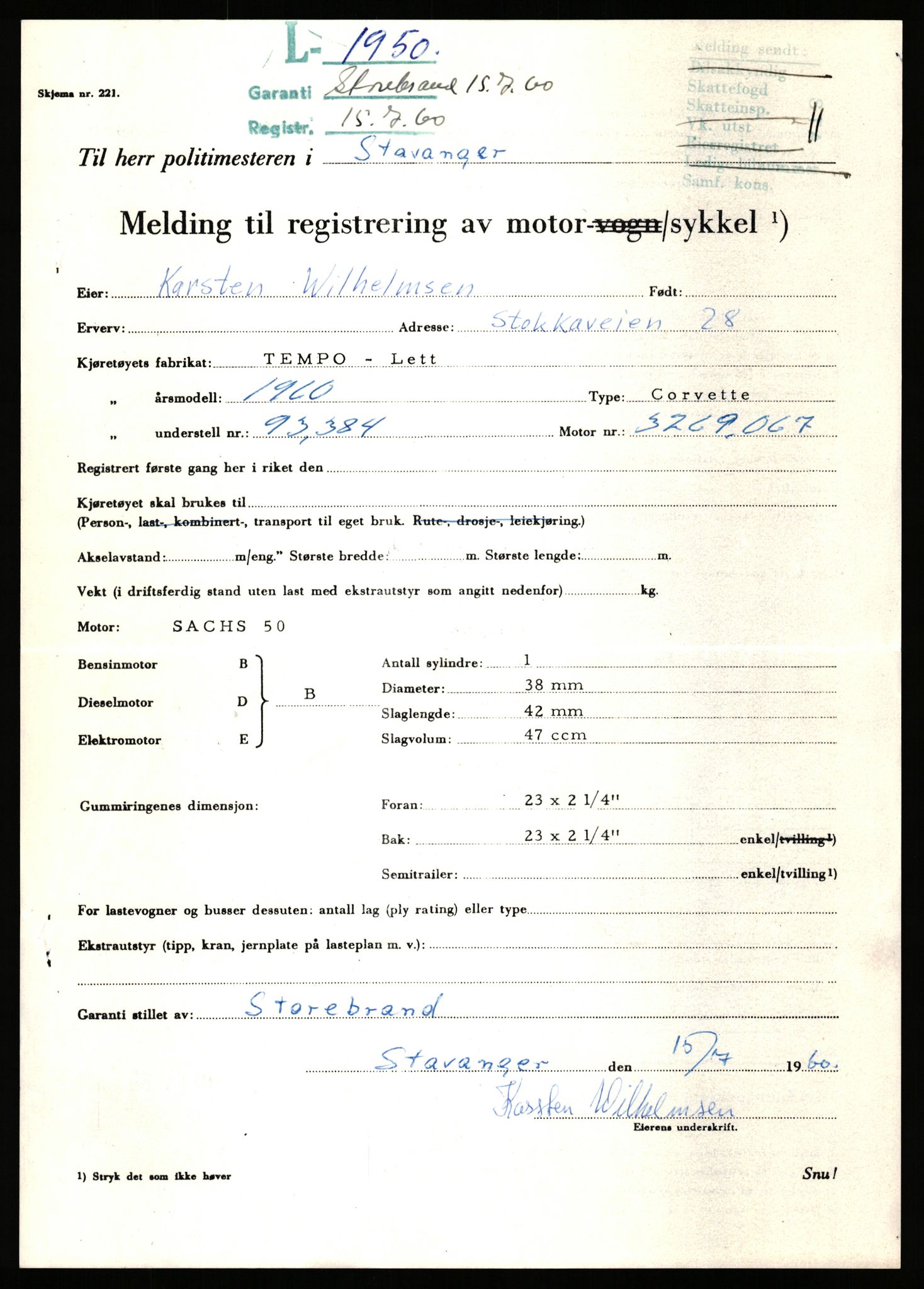 Stavanger trafikkstasjon, SAST/A-101942/0/F/L0006: L-1700 - L-2149, 1930-1971, p. 1017