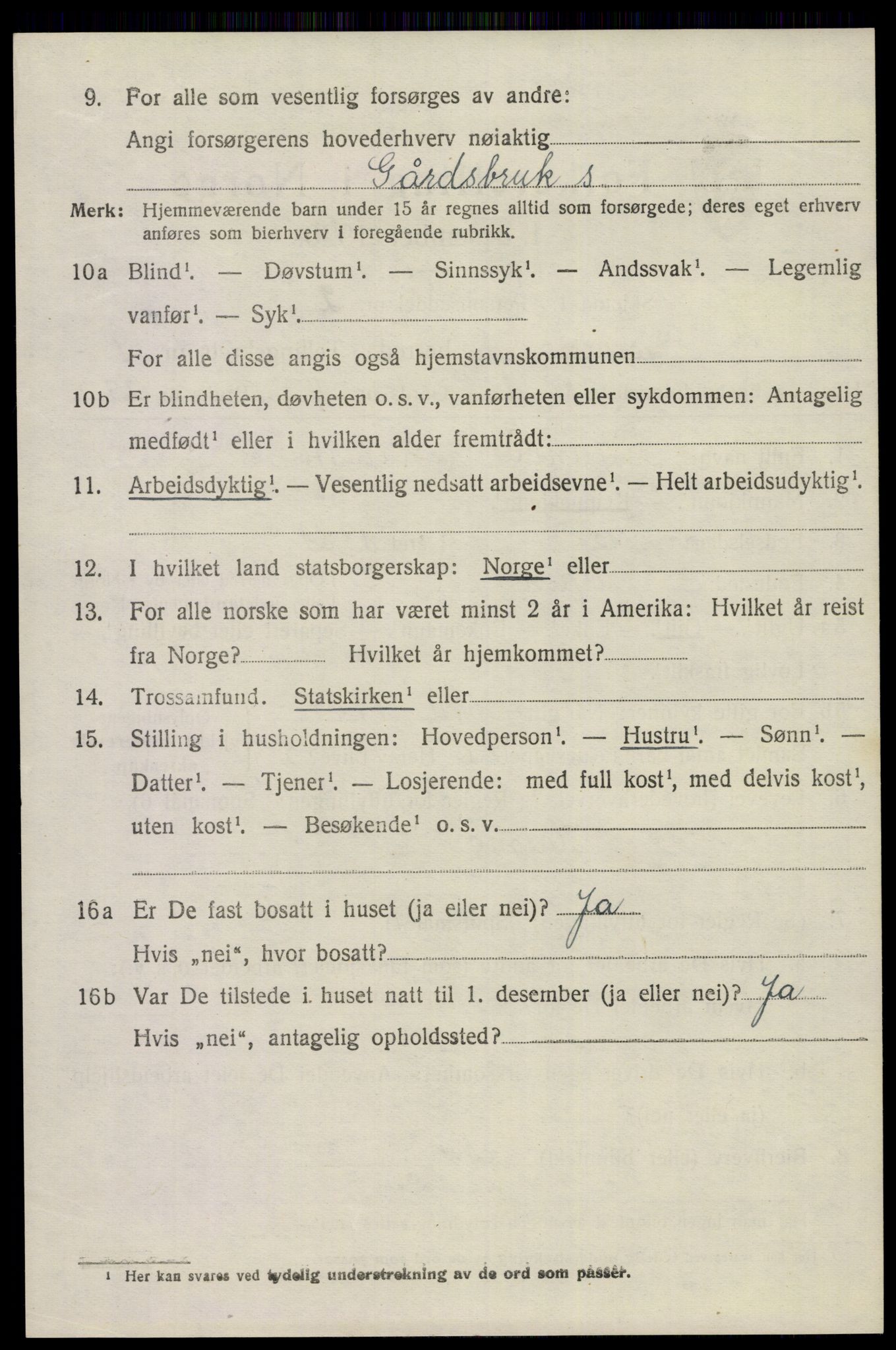 SAKO, 1920 census for Gjerpen, 1920, p. 7907