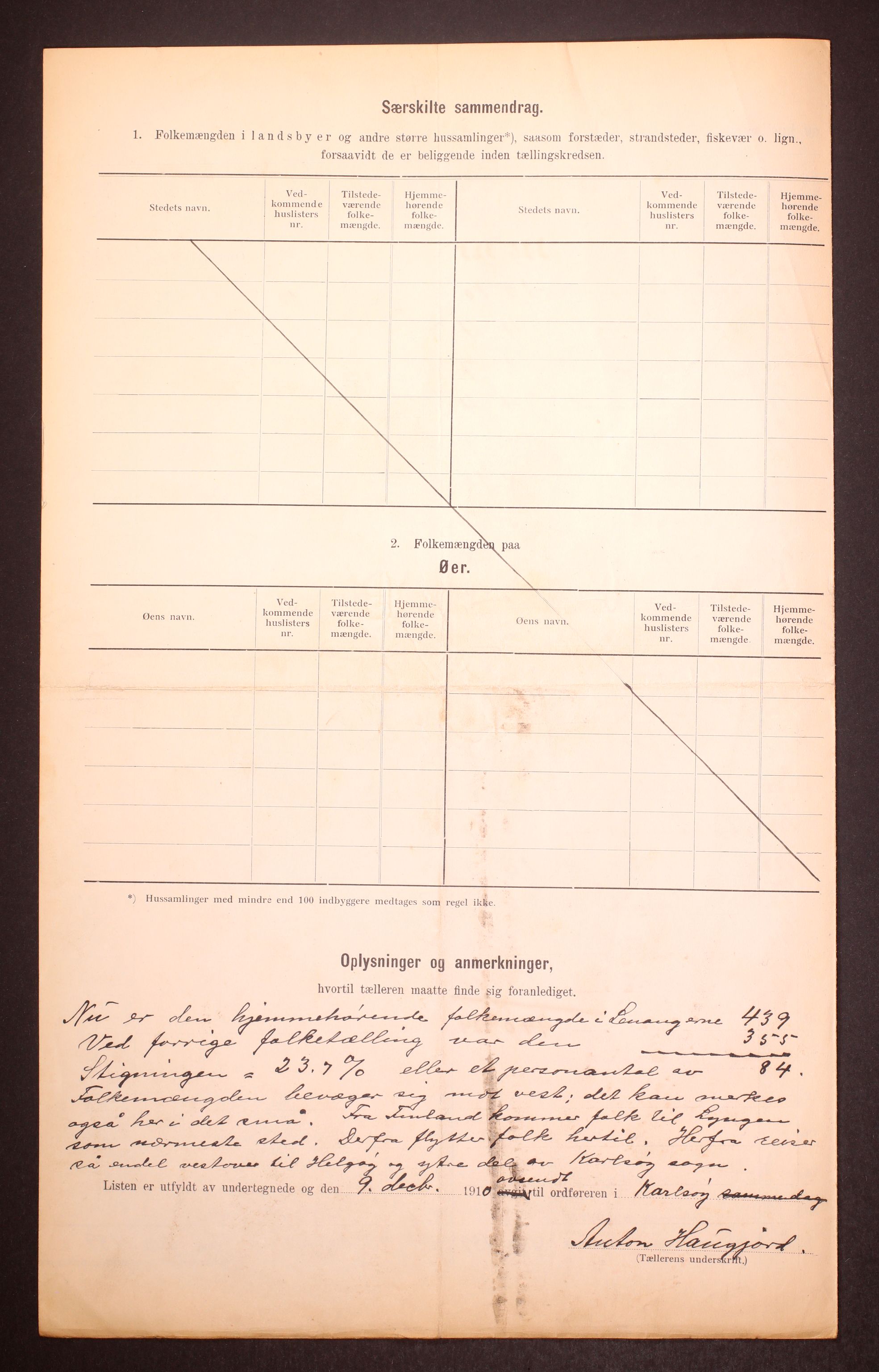 RA, 1910 census for Karlsøy, 1910, p. 6