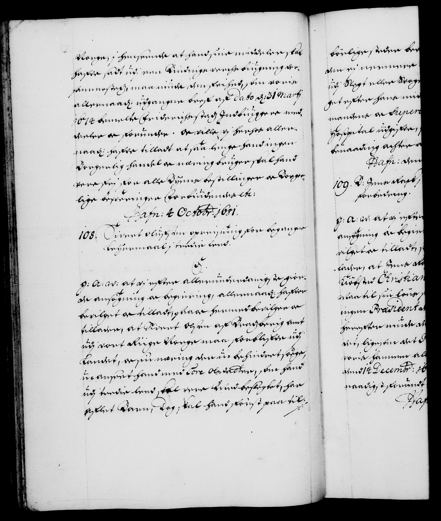 Danske Kanselli 1572-1799, RA/EA-3023/F/Fc/Fca/Fcaa/L0013: Norske registre (mikrofilm), 1681-1684, p. 73b