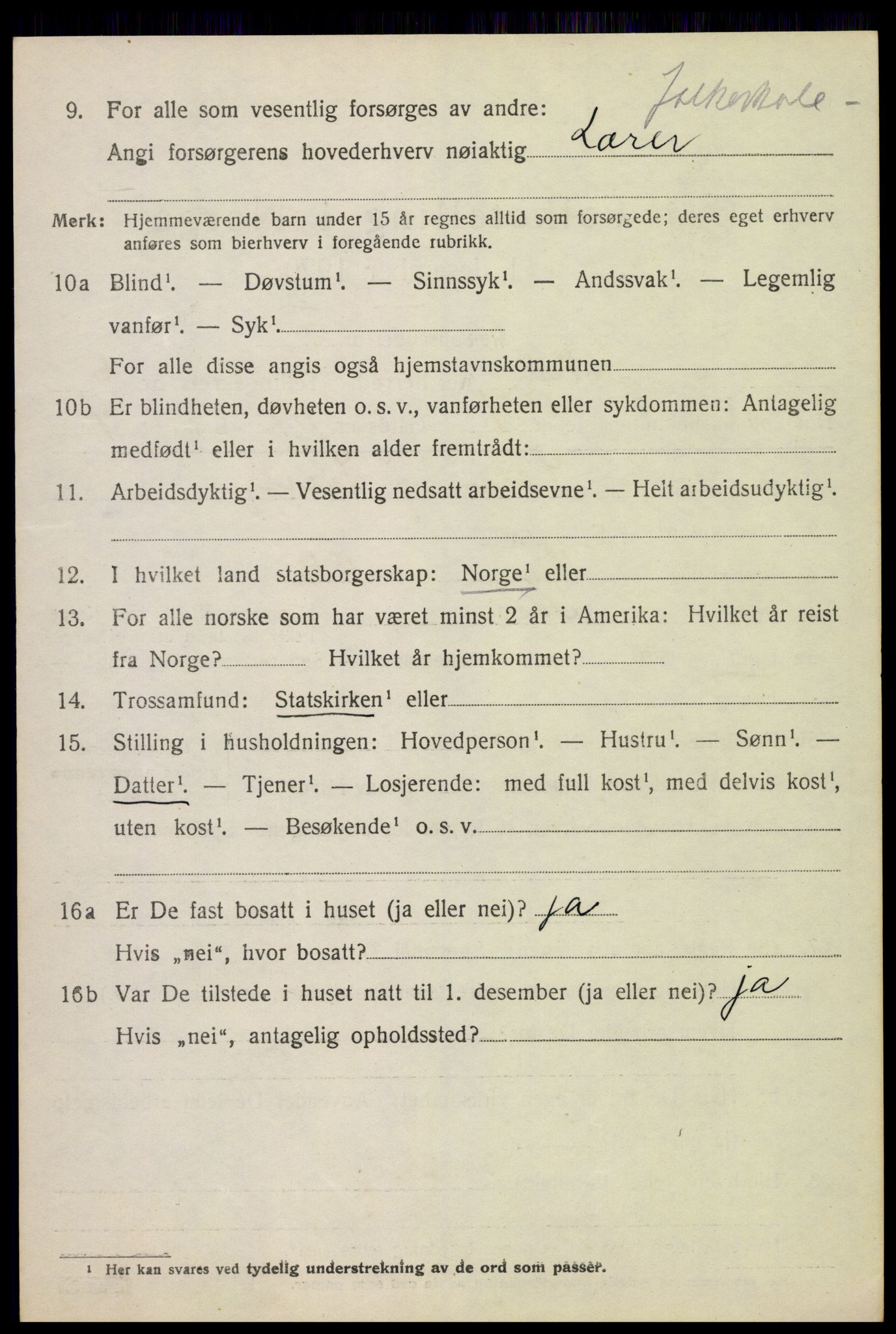 SAH, 1920 census for Nes (Hedmark), 1920, p. 7795