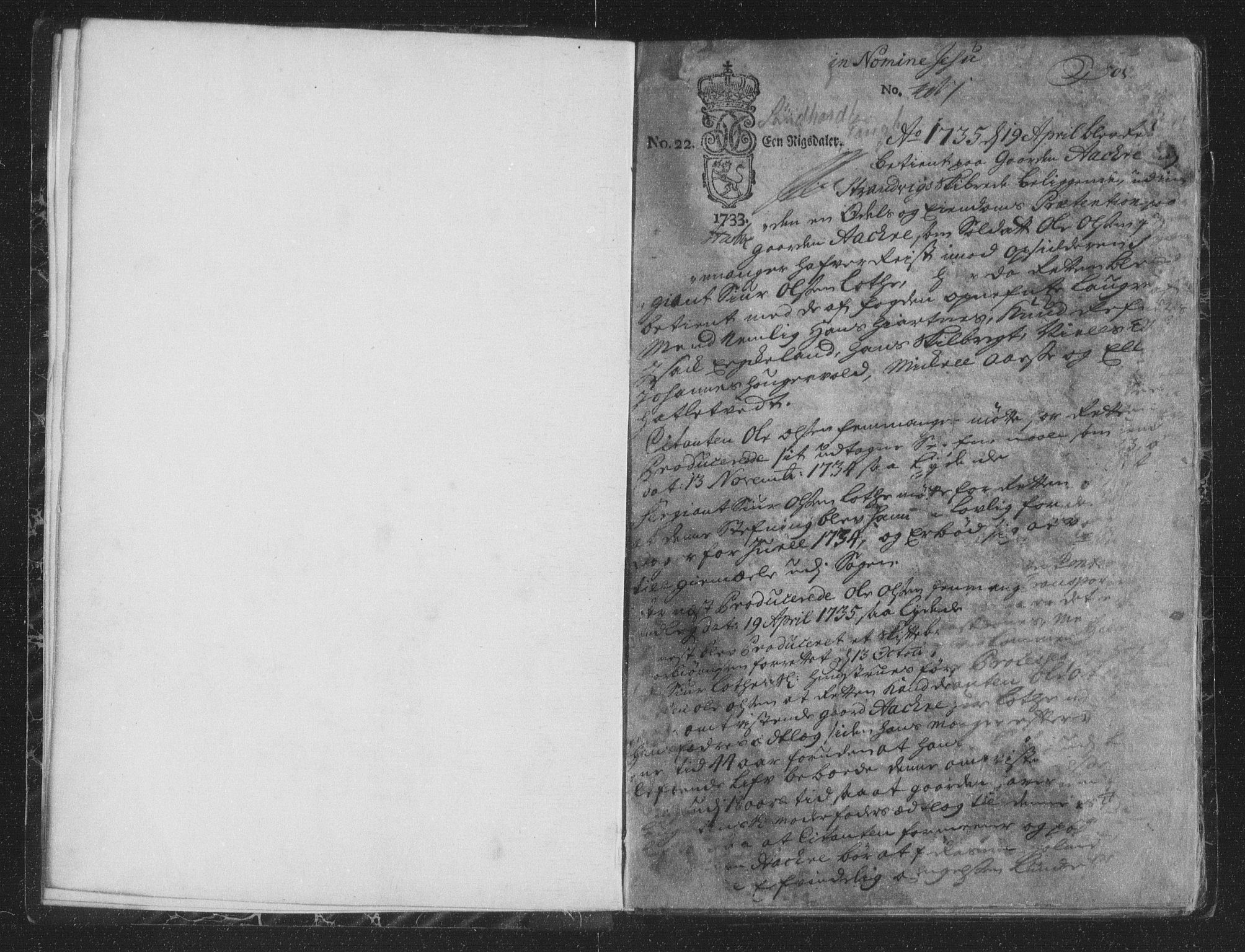 Sunnhordland sorenskrivar, SAB/A-2401/1/F/Faa/L0034: Tingbøker, 1735-1737, p. 0b-1a