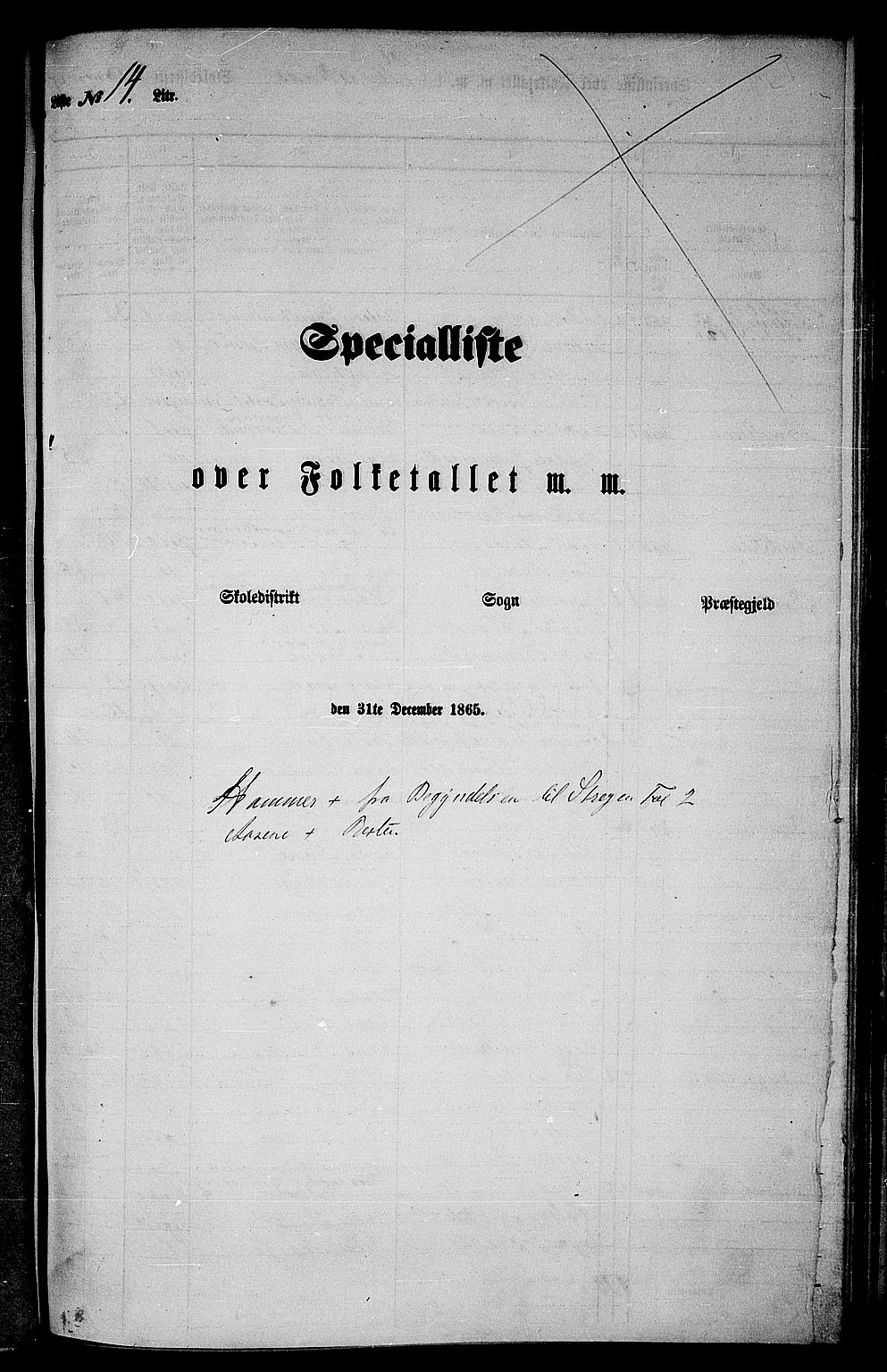 RA, 1865 census for Hamre, 1865, p. 180