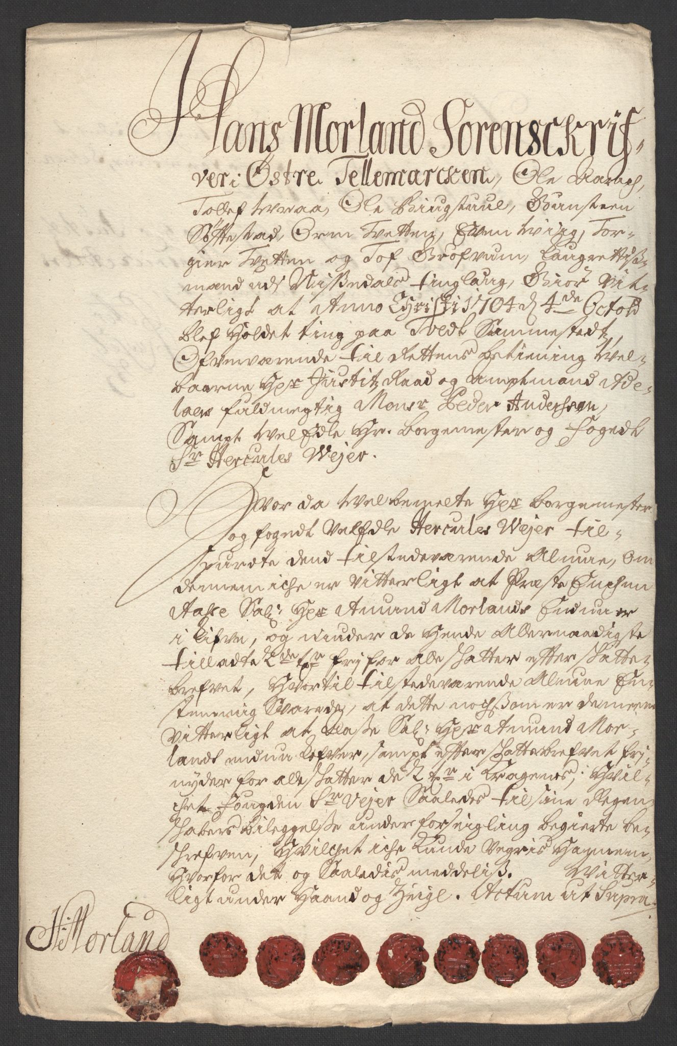 Rentekammeret inntil 1814, Reviderte regnskaper, Fogderegnskap, AV/RA-EA-4092/R36/L2112: Fogderegnskap Øvre og Nedre Telemark og Bamble, 1704, p. 210