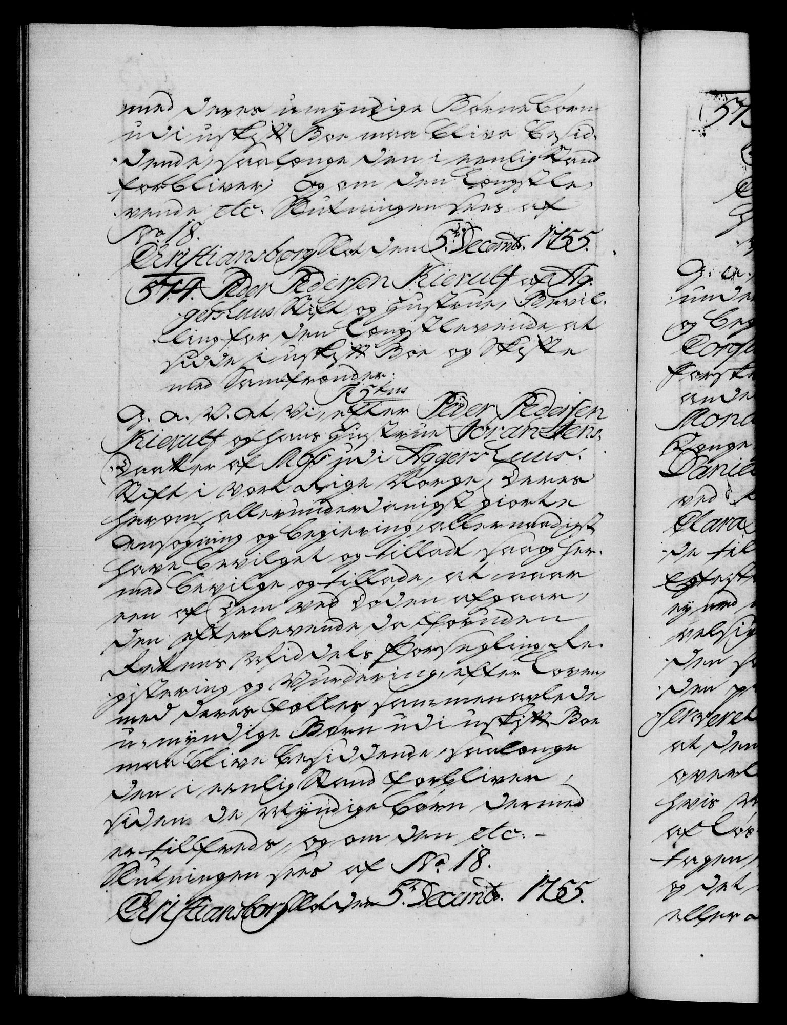 Danske Kanselli 1572-1799, AV/RA-EA-3023/F/Fc/Fca/Fcaa/L0039: Norske registre, 1755-1756, p. 403b