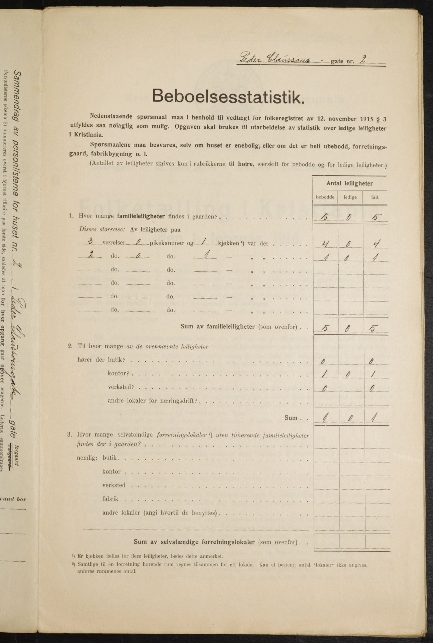 OBA, Municipal Census 1916 for Kristiania, 1916, p. 80688