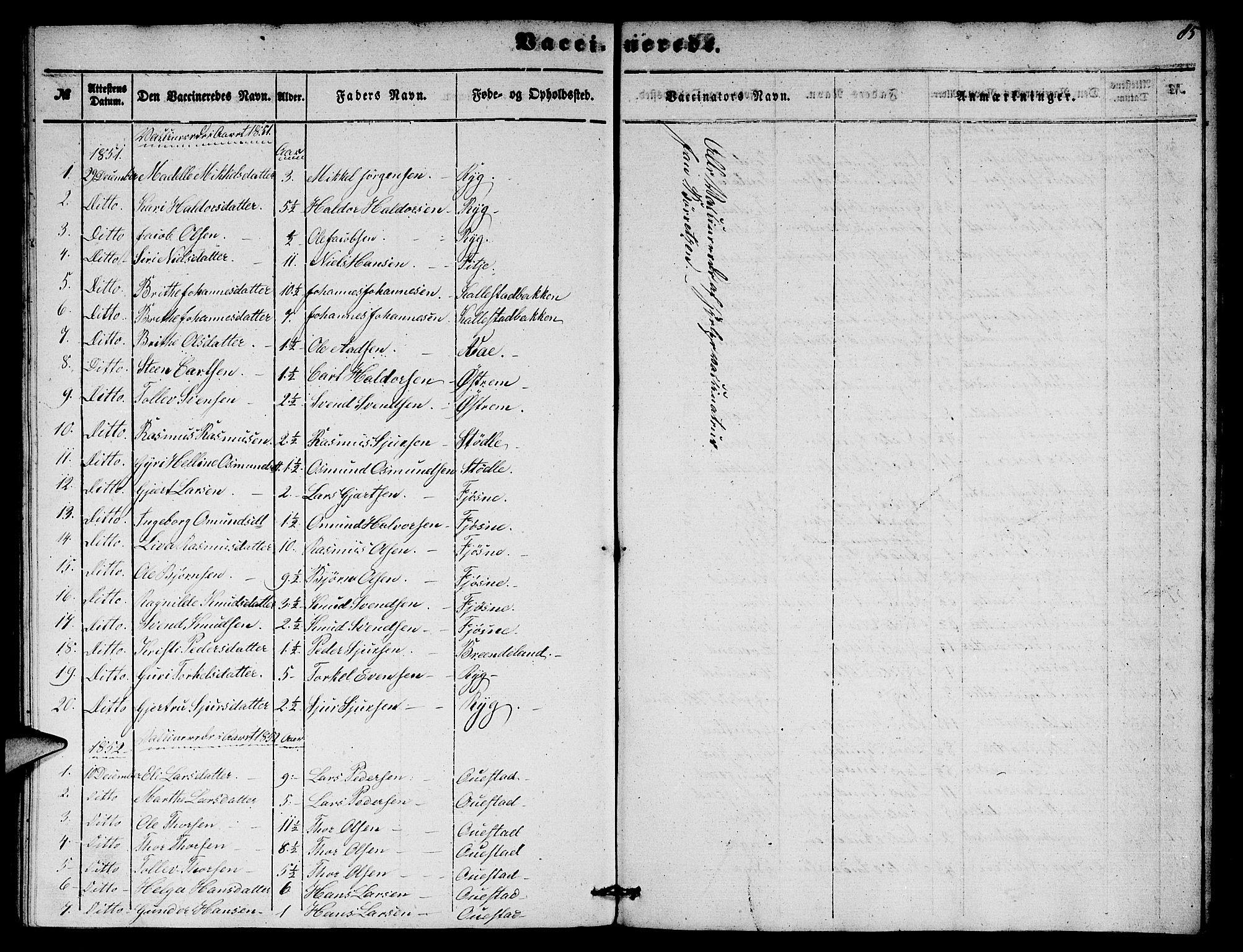 Etne sokneprestembete, SAB/A-75001/H/Hab: Parish register (copy) no. A 2, 1851-1862, p. 85