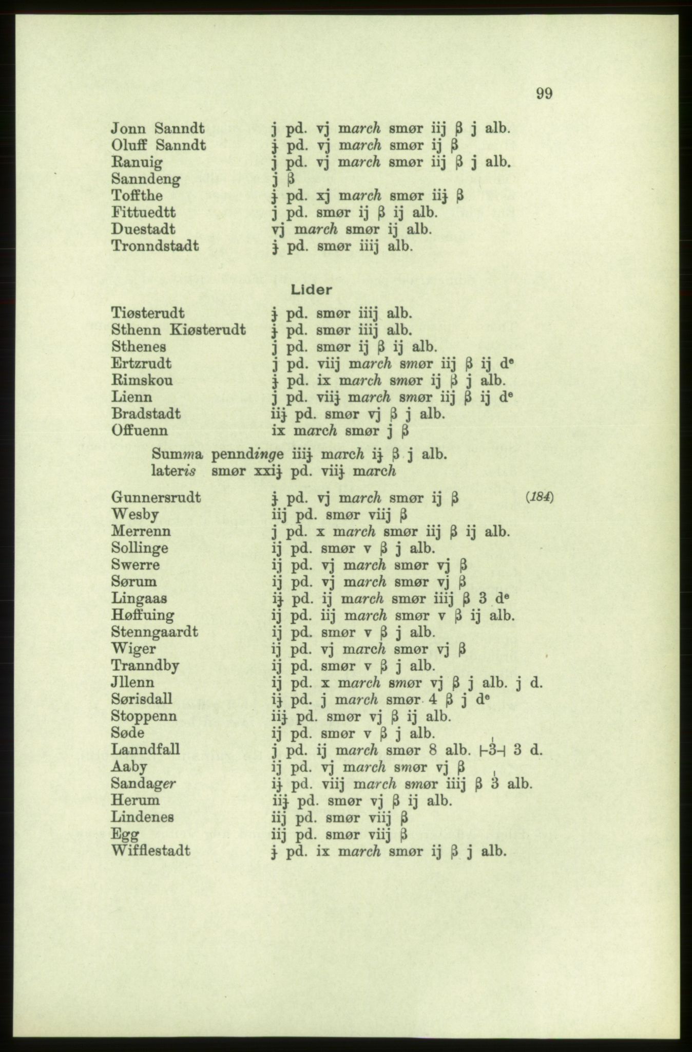 Publikasjoner utgitt av Arkivverket, PUBL/PUBL-001/C/0002: Bind 2: Rekneskap for Akershus len 1560-1561, 1560-1561, p. 99