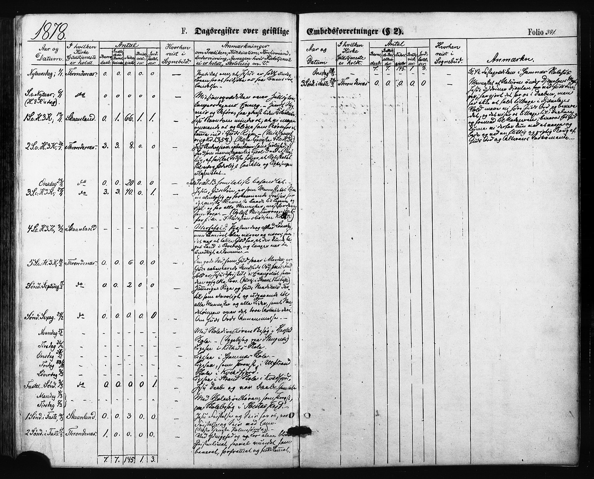 Trondenes sokneprestkontor, SATØ/S-1319/H/Ha/L0013kirke: Parish register (official) no. 13, 1870-1878, p. 341