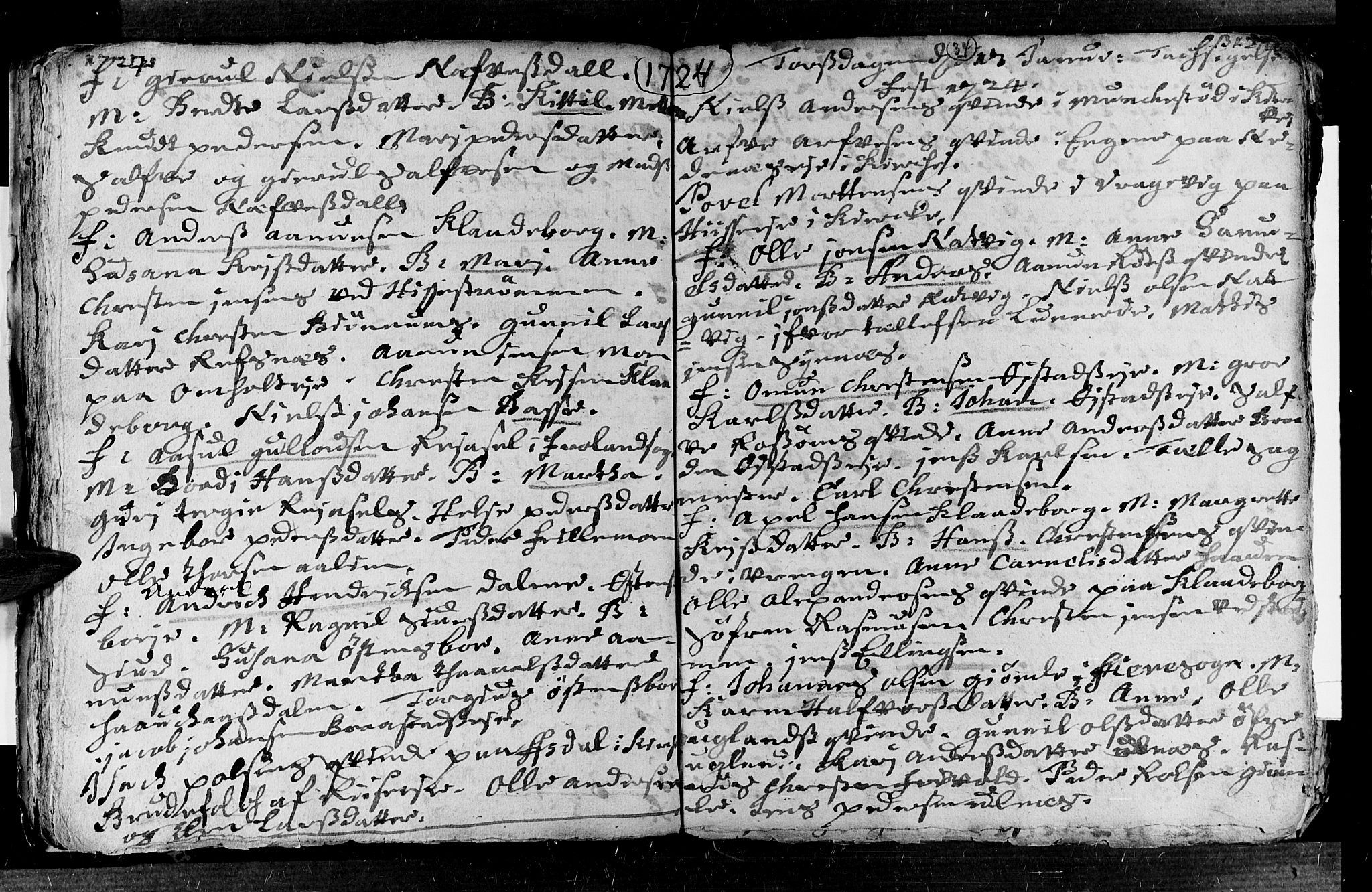 Øyestad sokneprestkontor, AV/SAK-1111-0049/F/Fa/L0003: Parish register (official) no. A 3, 1722-1730, p. 34