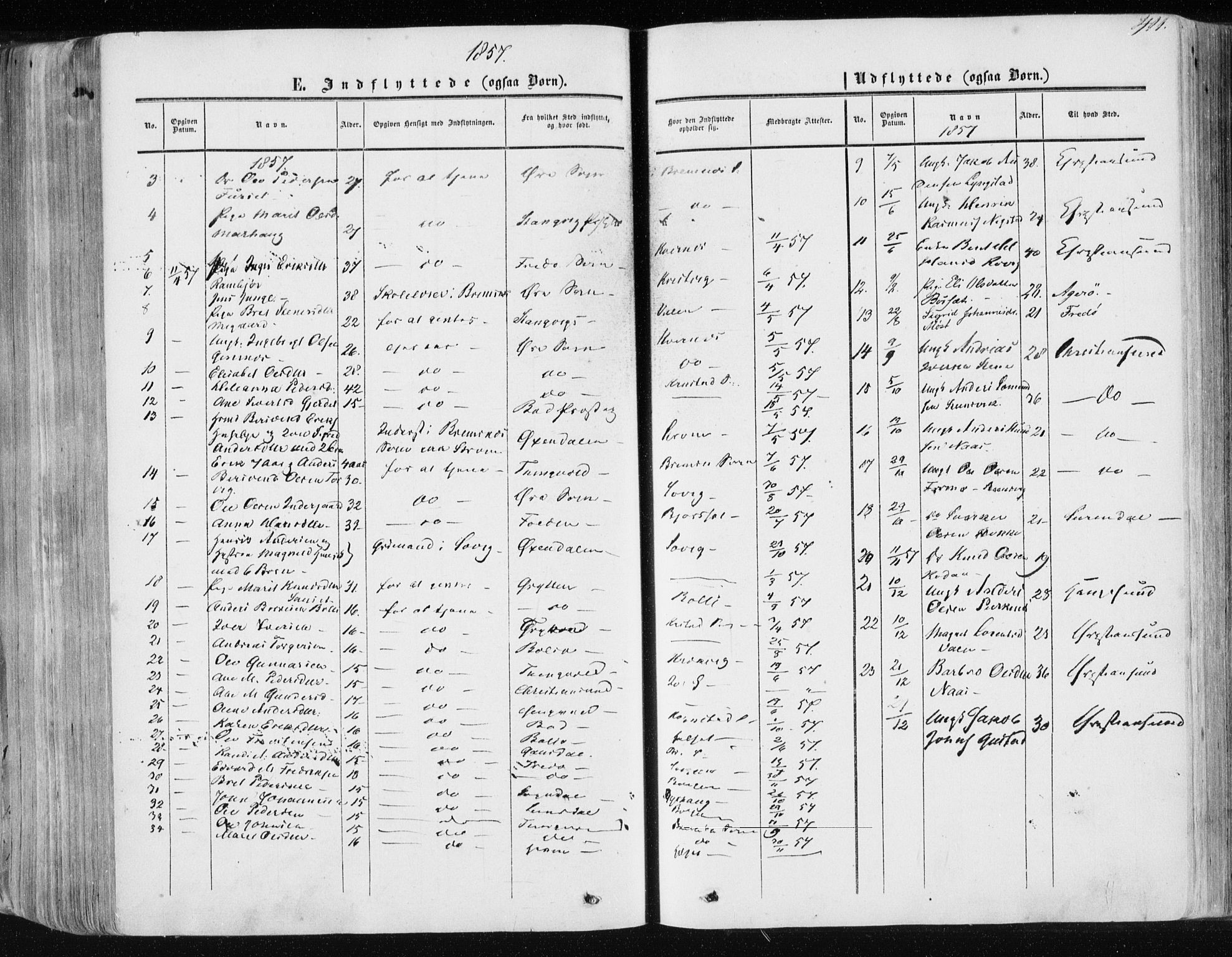 Ministerialprotokoller, klokkerbøker og fødselsregistre - Møre og Romsdal, SAT/A-1454/568/L0804: Parish register (official) no. 568A11, 1854-1868, p. 411