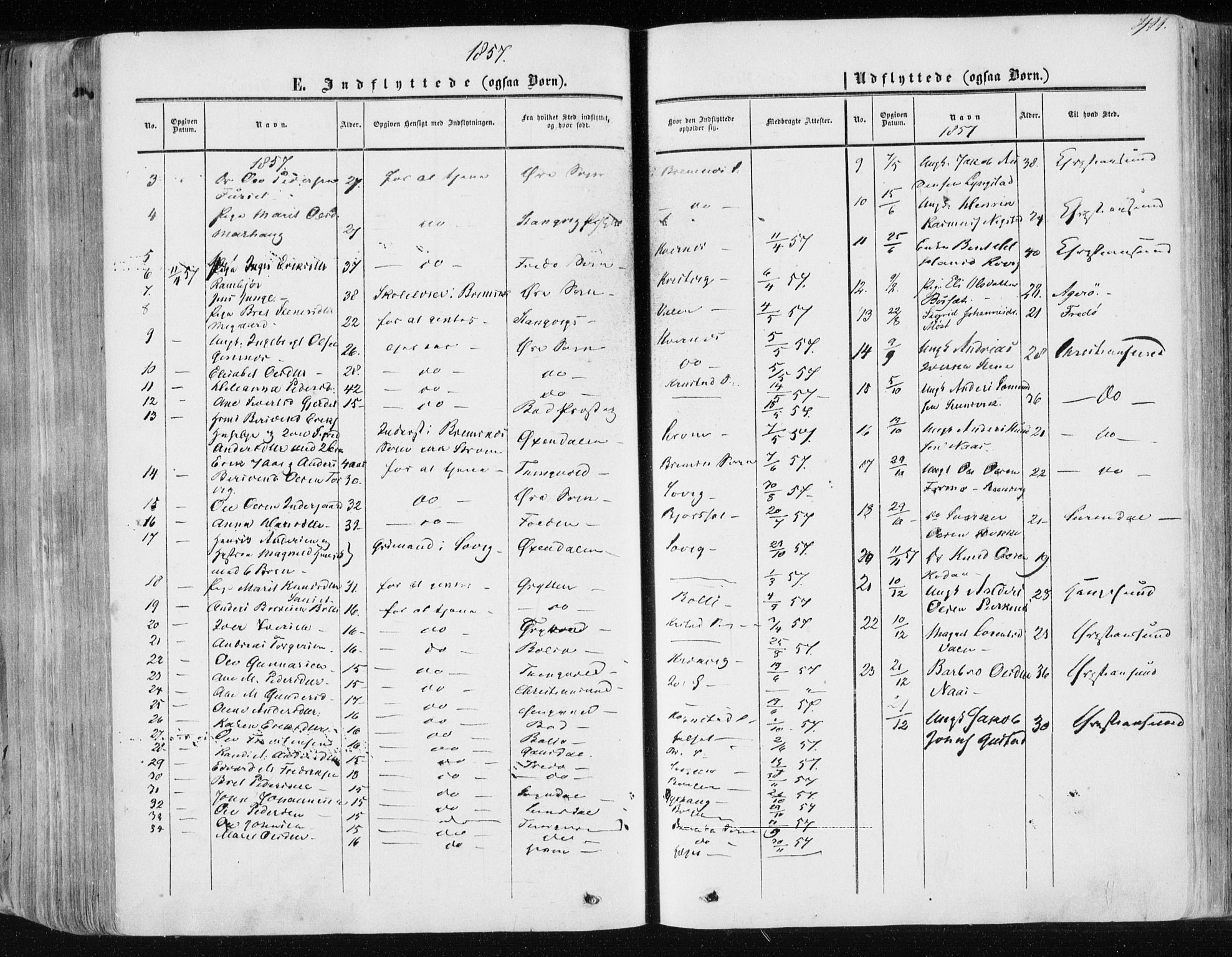 Ministerialprotokoller, klokkerbøker og fødselsregistre - Møre og Romsdal, AV/SAT-A-1454/568/L0804: Parish register (official) no. 568A11, 1854-1868, p. 411