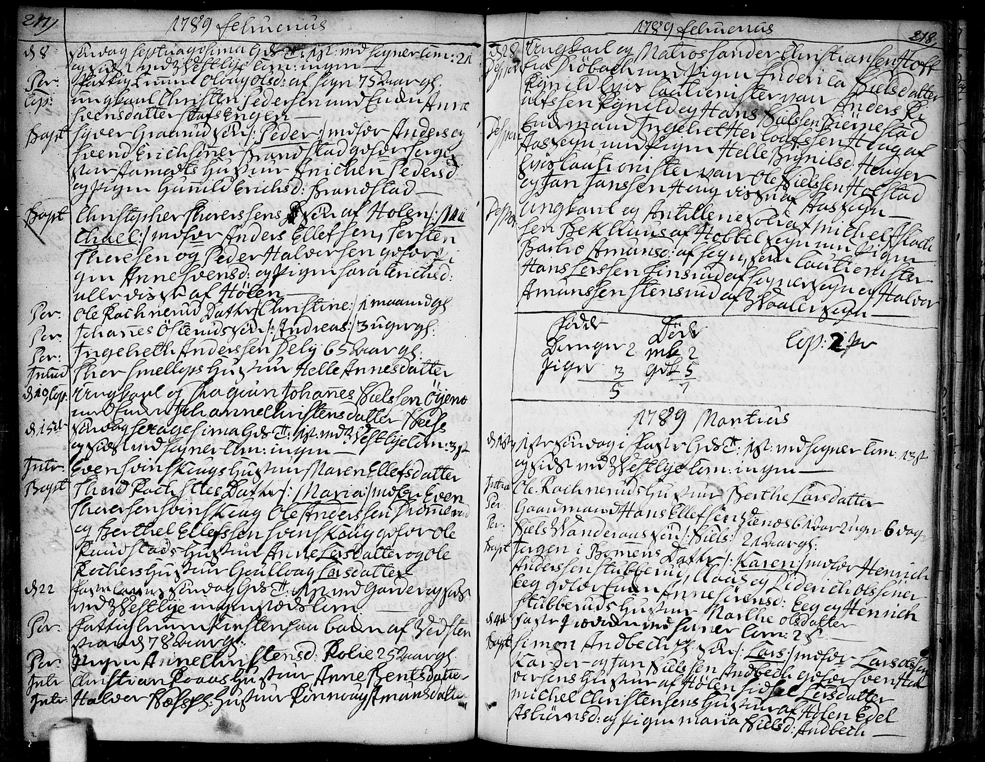 Vestby prestekontor Kirkebøker, AV/SAO-A-10893/F/Fa/L0003: Parish register (official) no. I 3, 1779-1796, p. 217-218