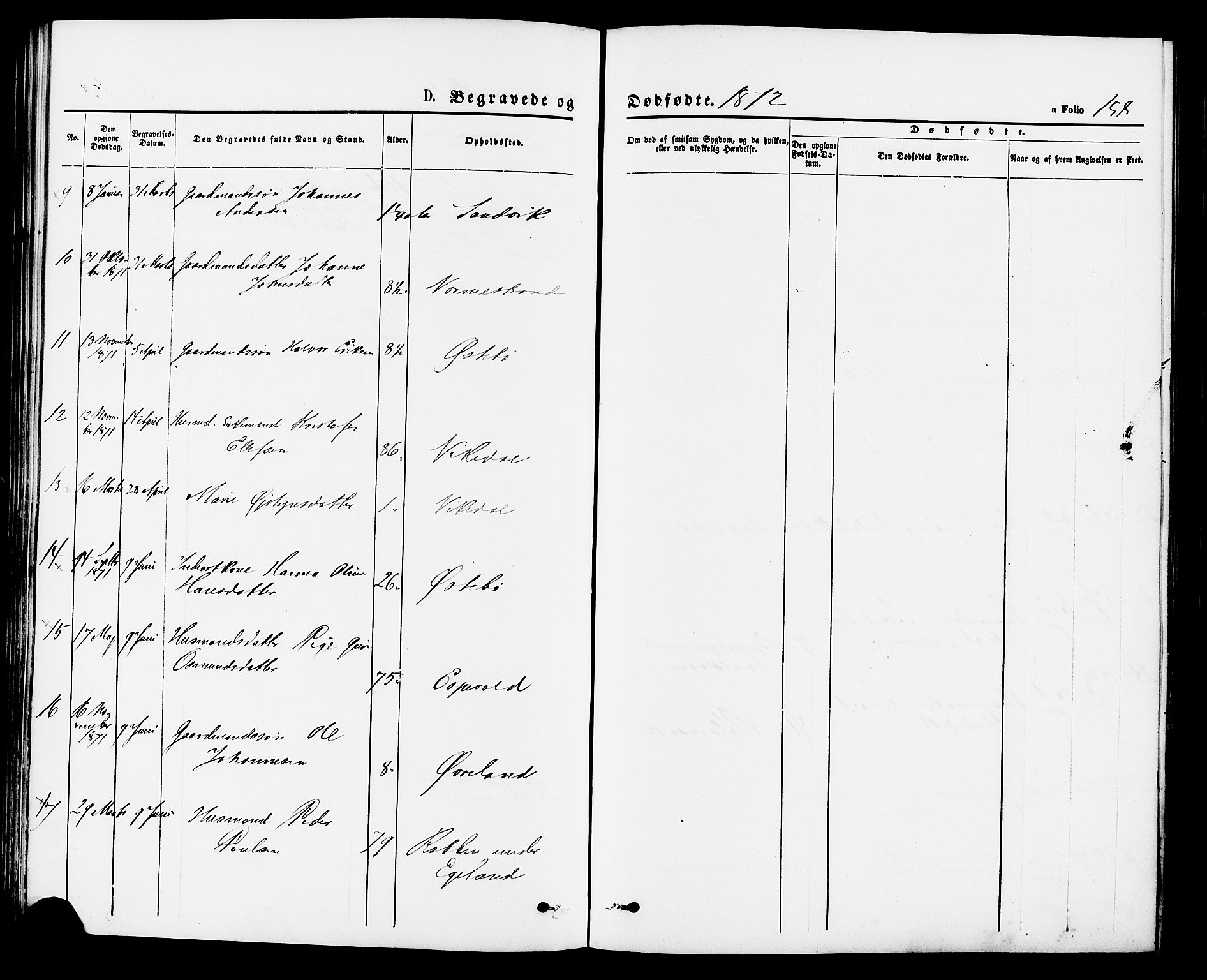 Vikedal sokneprestkontor, AV/SAST-A-101840/01/IV: Parish register (official) no. A 7, 1868-1883, p. 158