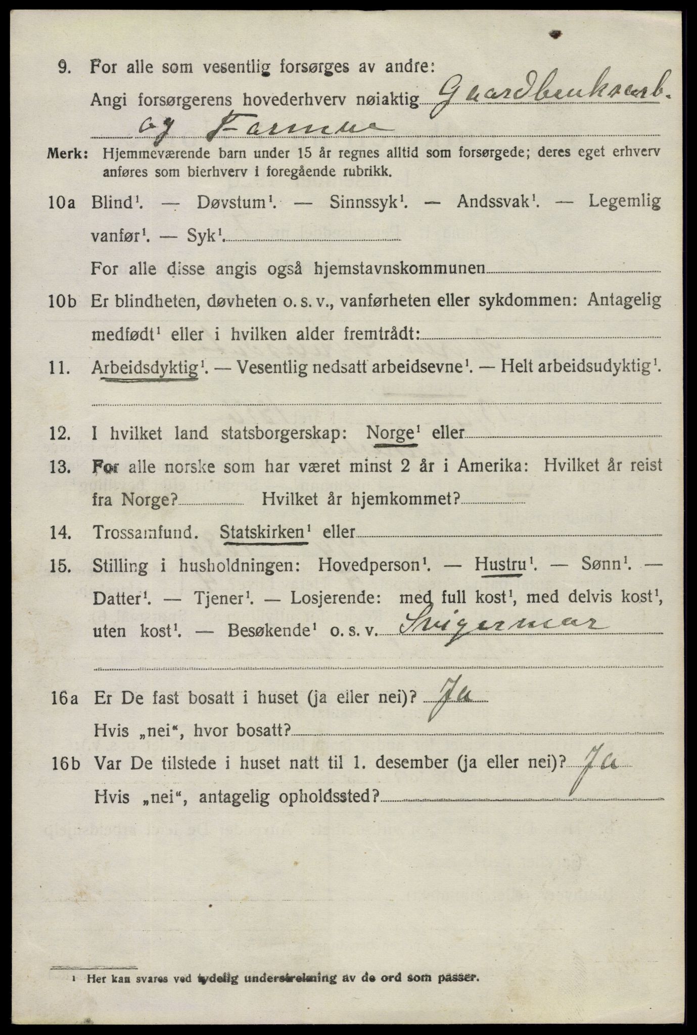 SAO, 1920 census for Eidsberg, 1920, p. 9664