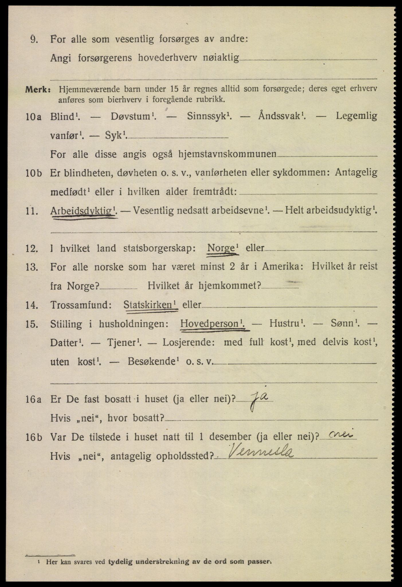 SAK, 1920 census for Kristiansand, 1920, p. 35858