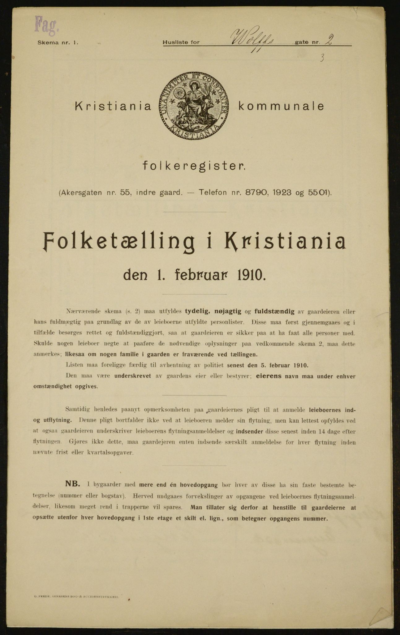 OBA, Municipal Census 1910 for Kristiania, 1910, p. 121812