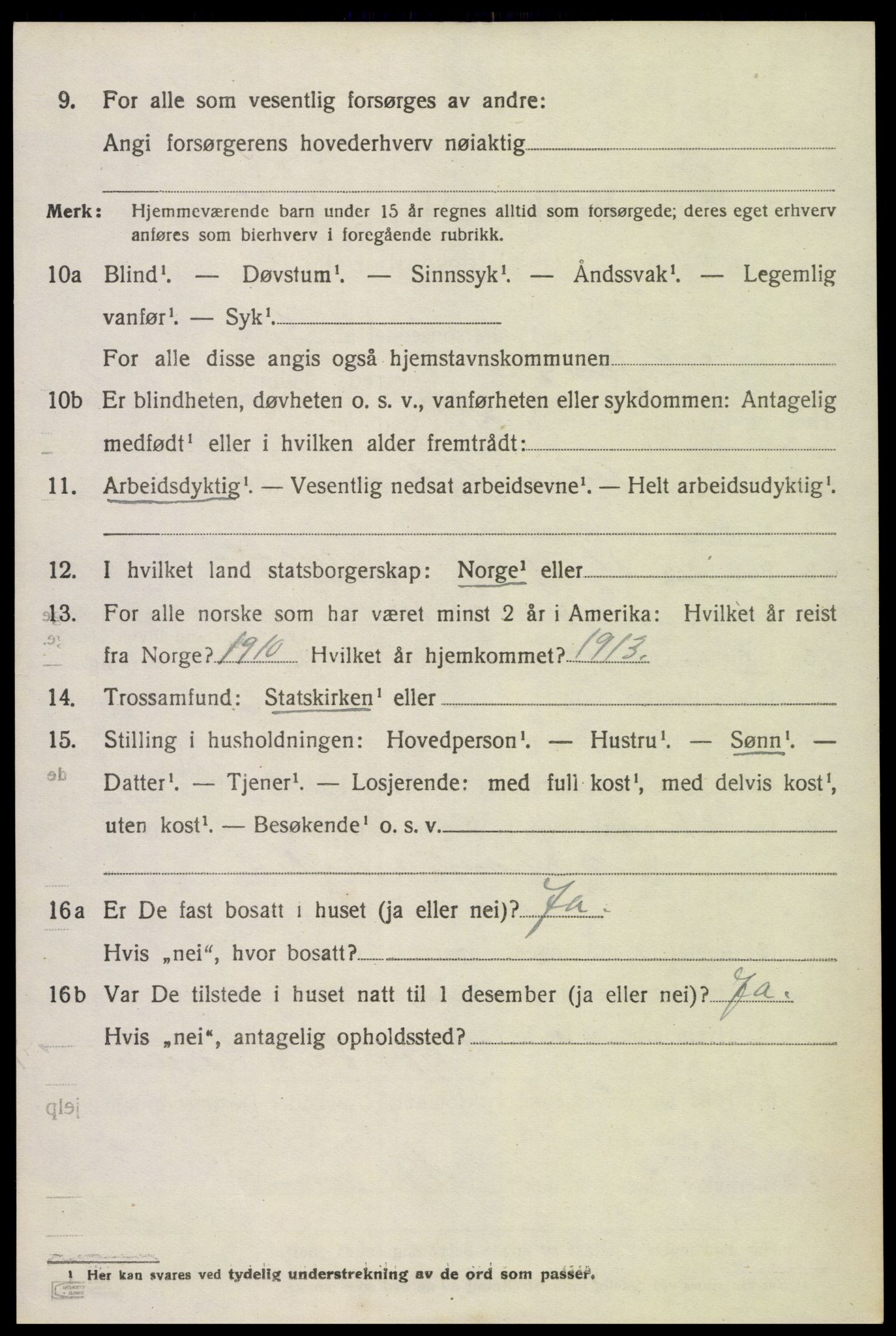 SAK, 1920 census for Gjøvdal, 1920, p. 1147