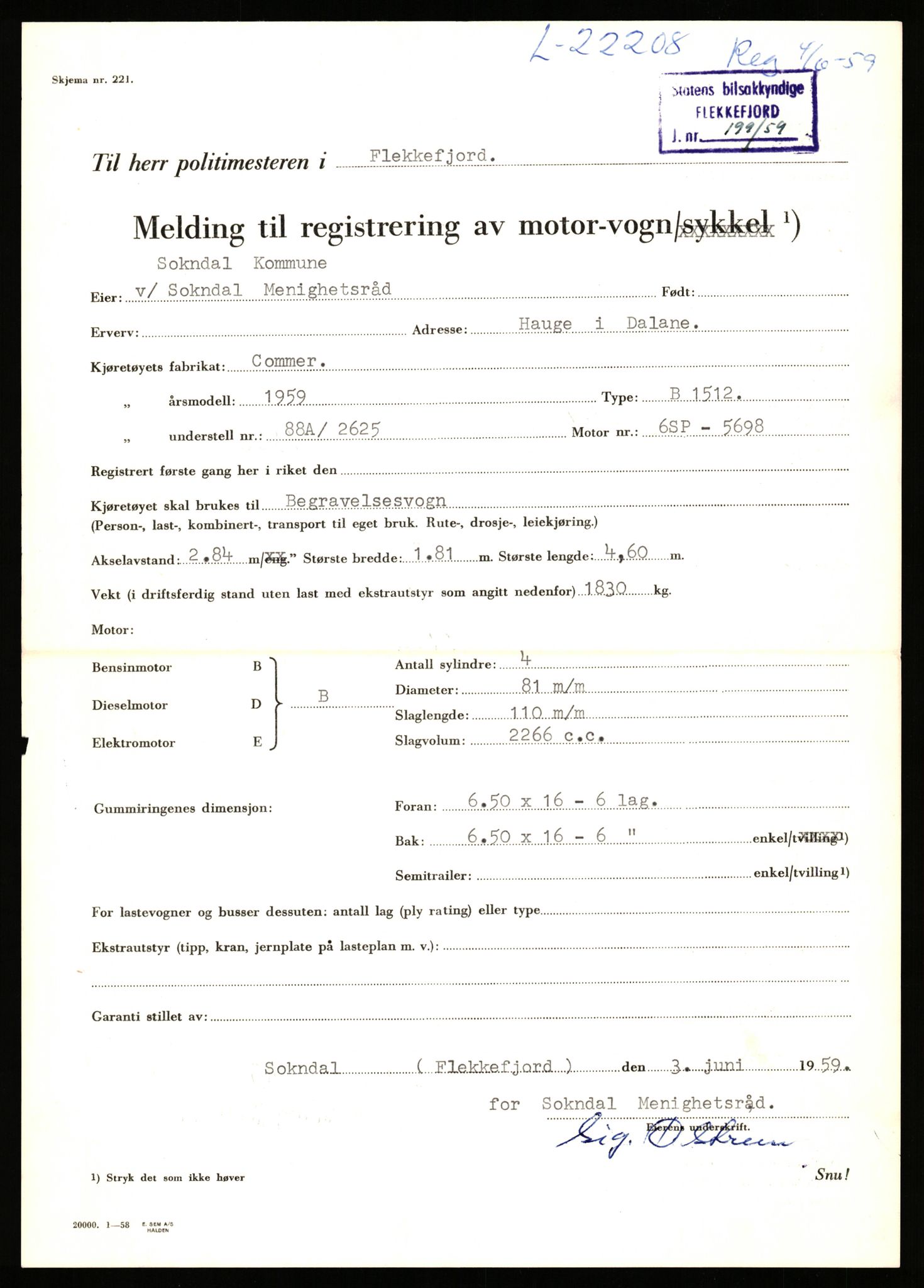 Stavanger trafikkstasjon, SAST/A-101942/0/F/L0038: L-21500 - L-22252, 1930-1971, p. 1975