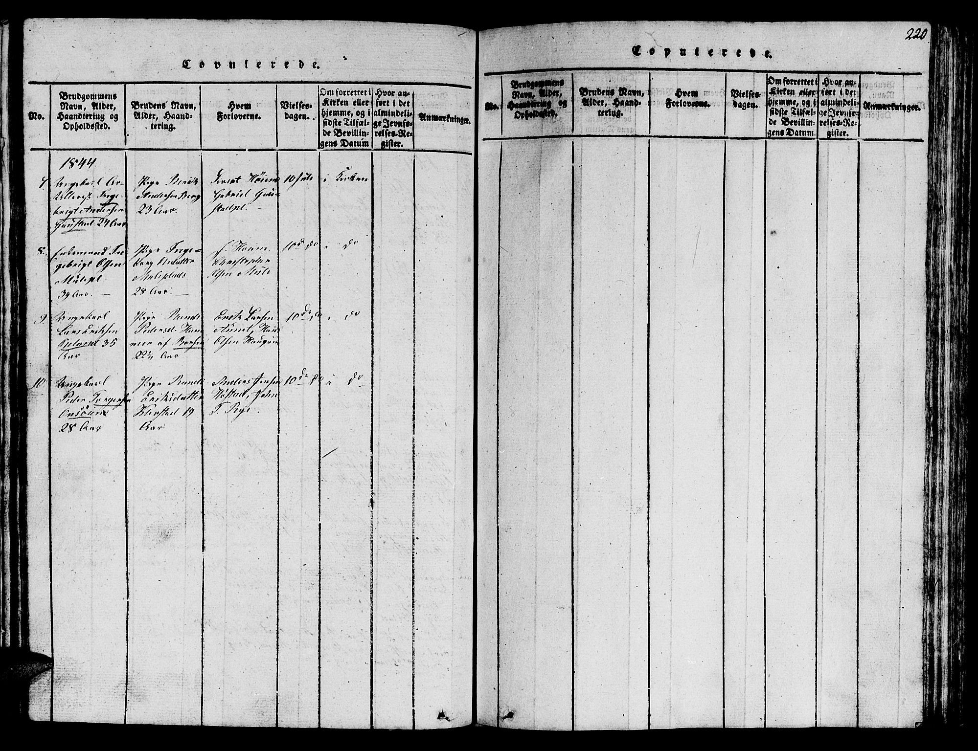 Ministerialprotokoller, klokkerbøker og fødselsregistre - Sør-Trøndelag, SAT/A-1456/612/L0385: Parish register (copy) no. 612C01, 1816-1845, p. 220