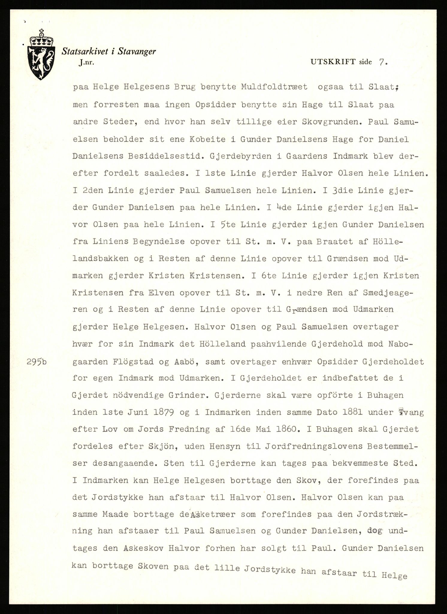 Statsarkivet i Stavanger, AV/SAST-A-101971/03/Y/Yj/L0042: Avskrifter sortert etter gårdsnavn: Høle - Håland vestre, 1750-1930, p. 250