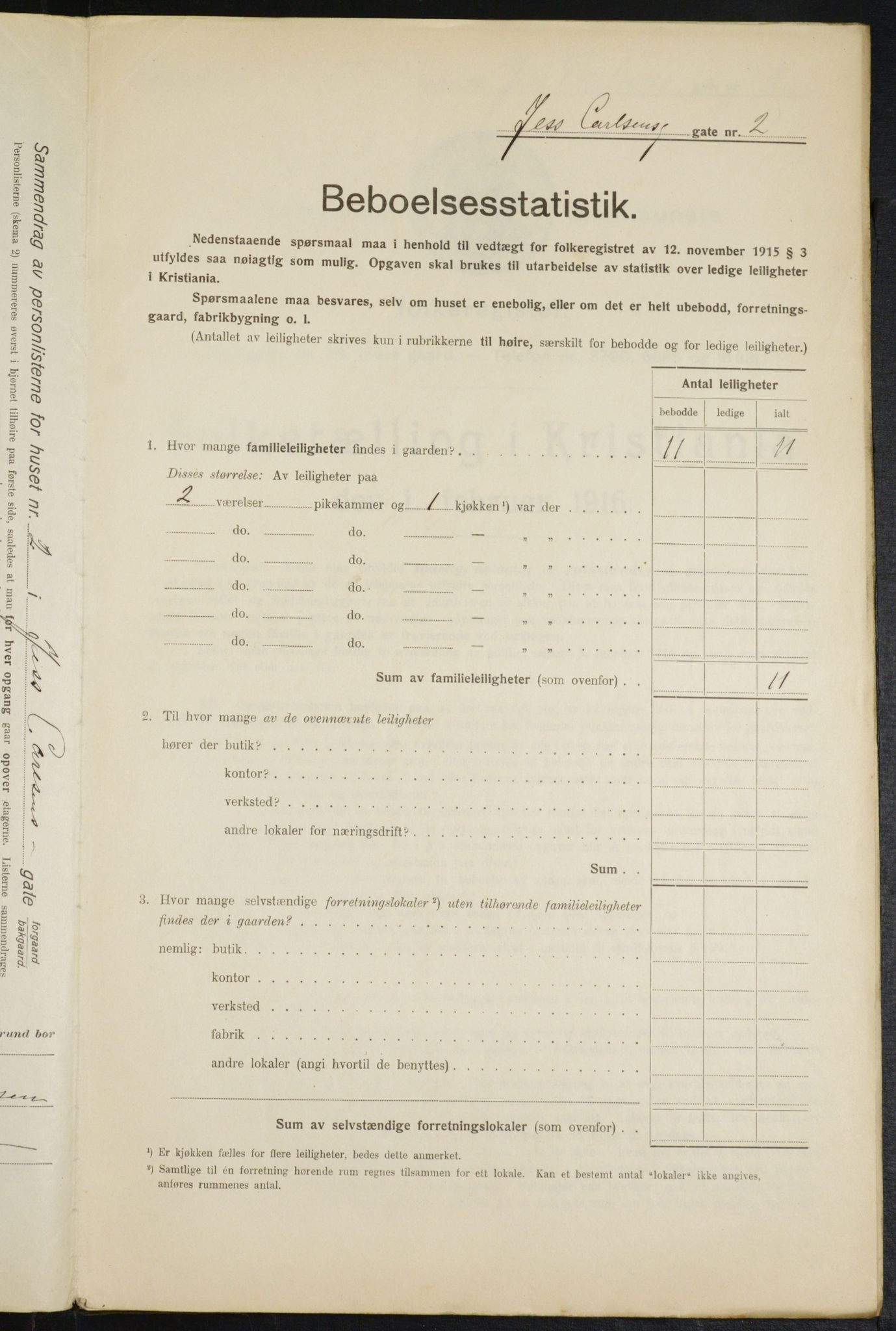 OBA, Municipal Census 1916 for Kristiania, 1916, p. 48054