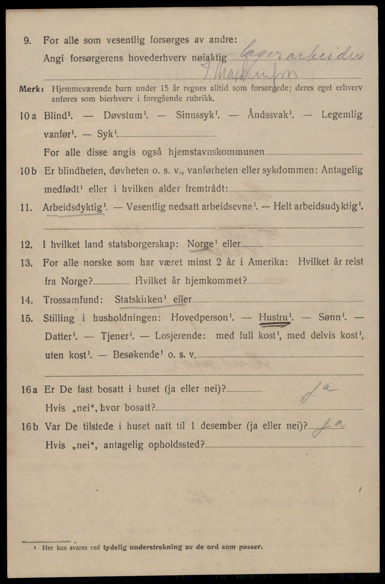 SAT, 1920 census for Trondheim, 1920, p. 106493