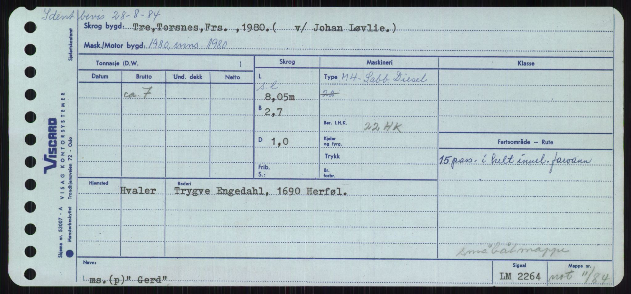 Sjøfartsdirektoratet med forløpere, Skipsmålingen, RA/S-1627/H/Ha/L0002/0002: Fartøy, Eik-Hill / Fartøy, G-Hill, p. 91