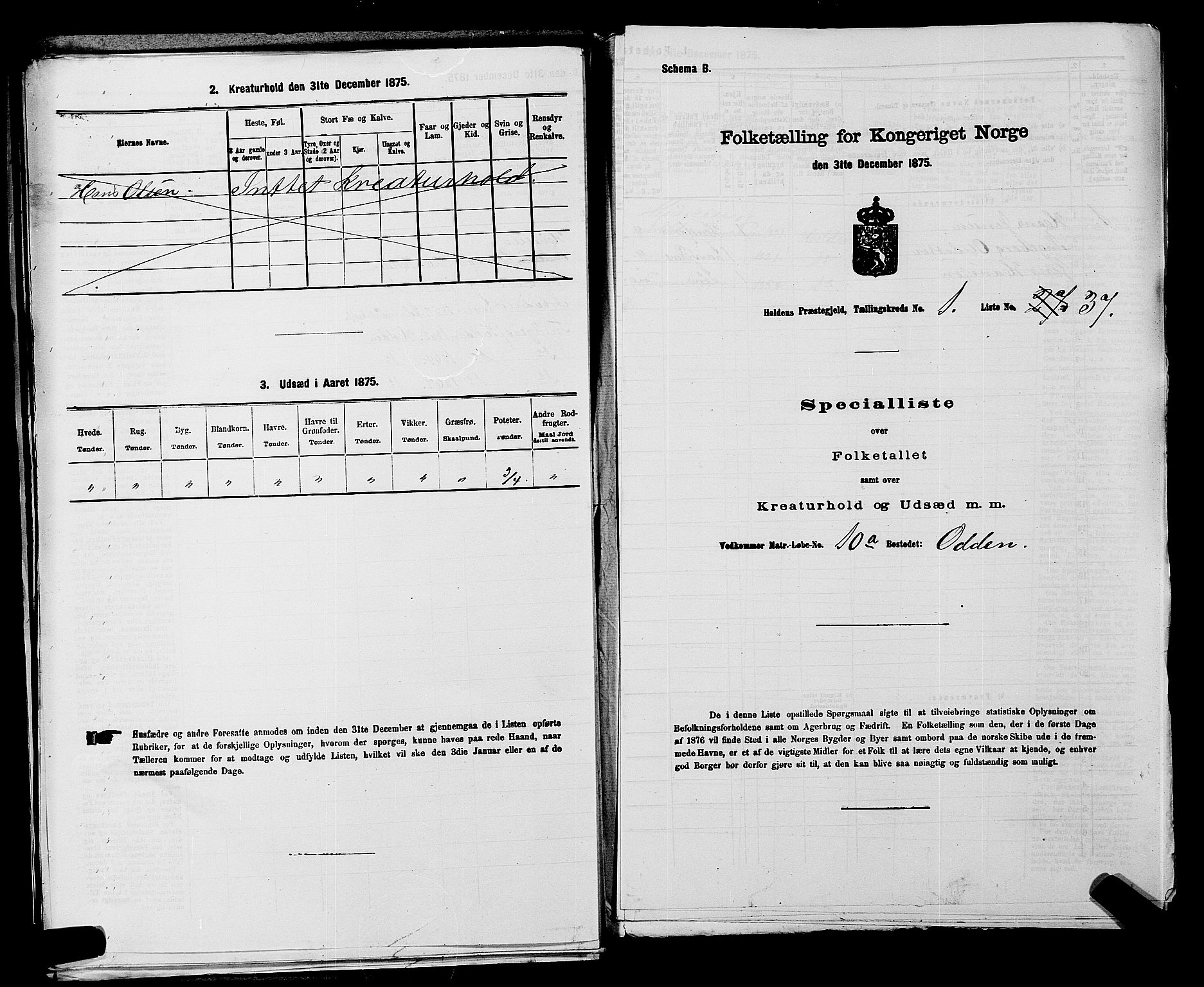 SAKO, 1875 census for 0819P Holla, 1875, p. 125