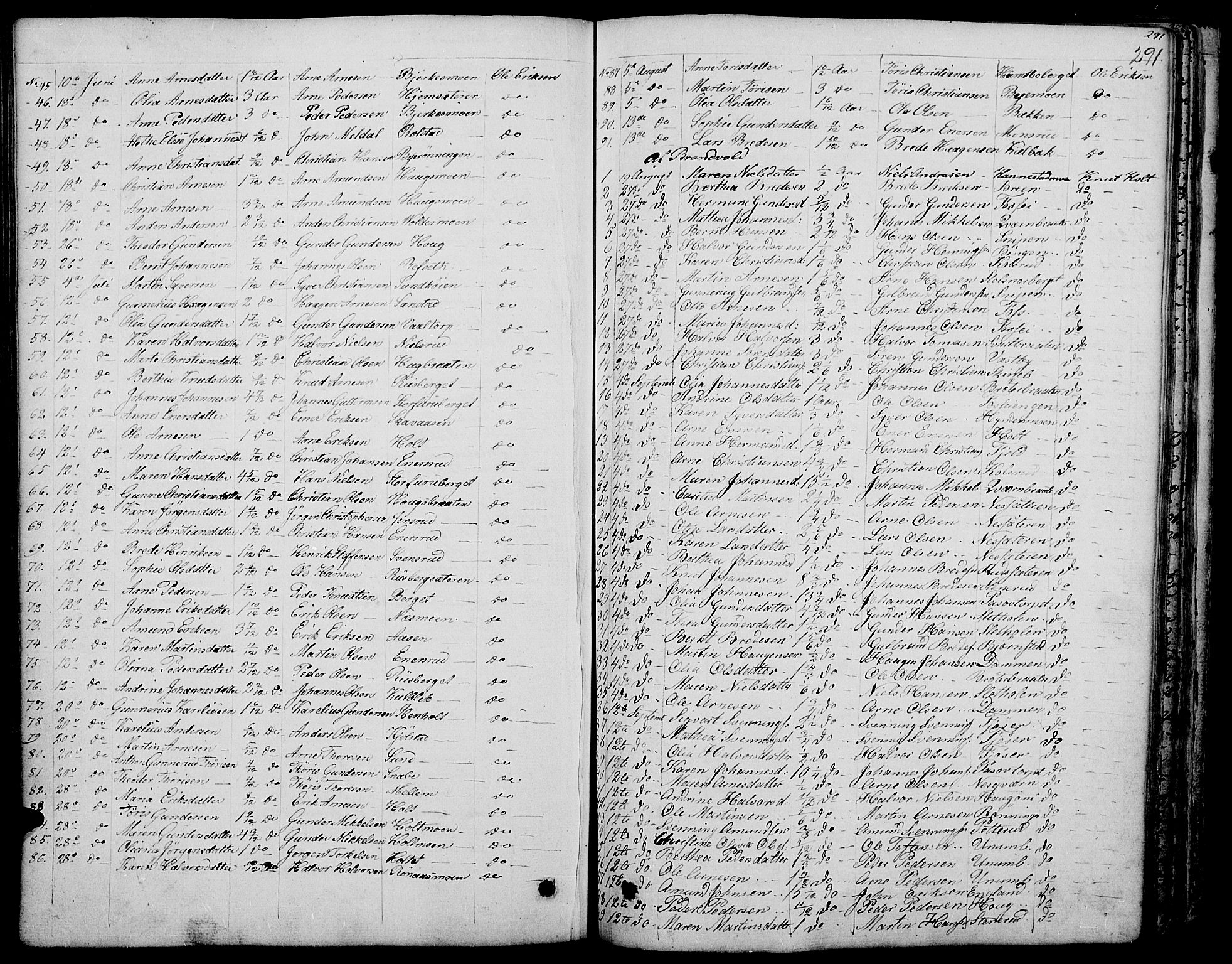 Grue prestekontor, AV/SAH-PREST-036/H/Ha/Haa/L0007: Parish register (official) no. 7, 1830-1847, p. 291