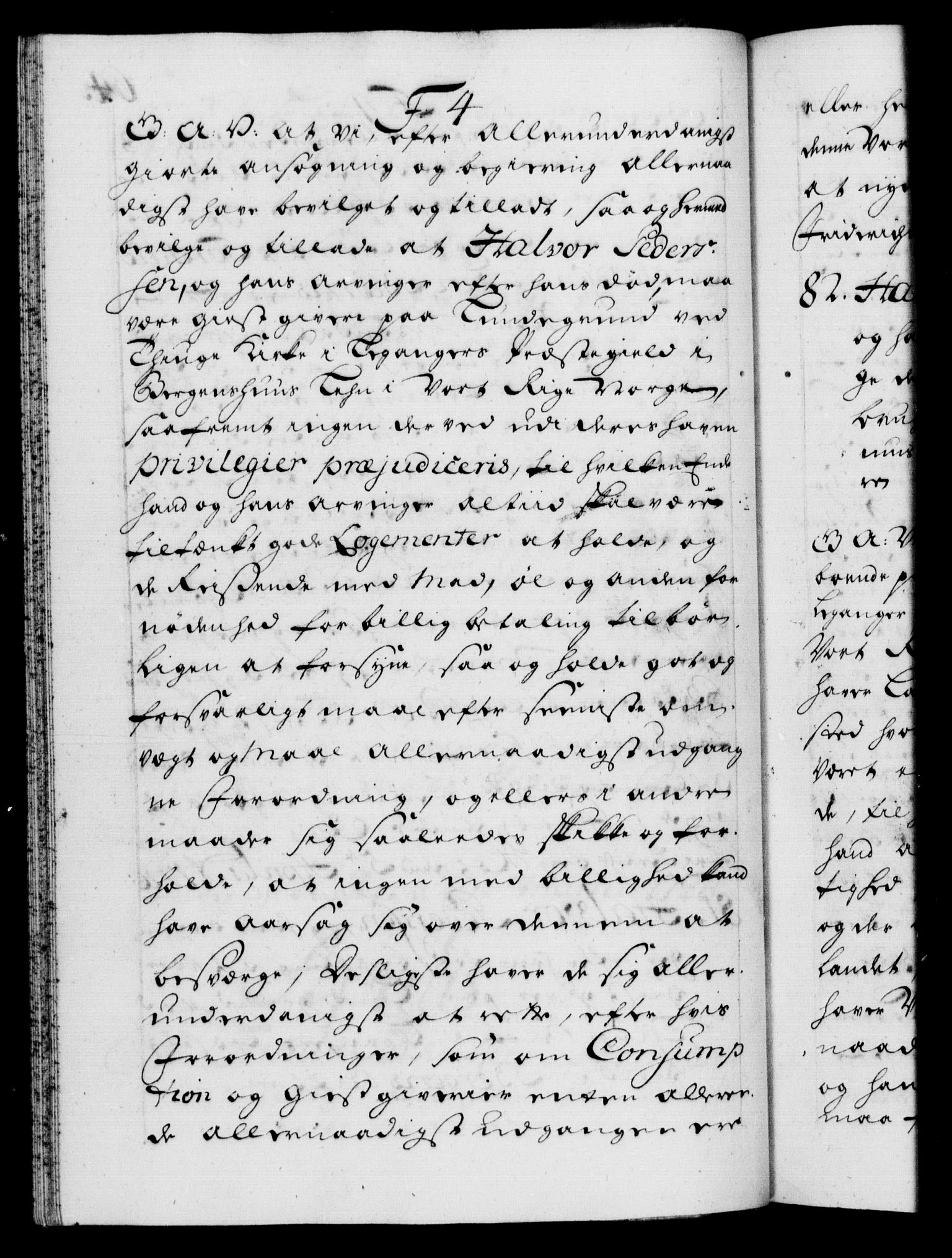 Danske Kanselli 1572-1799, RA/EA-3023/F/Fc/Fca/Fcaa/L0025: Norske registre, 1726-1728, p. 64b