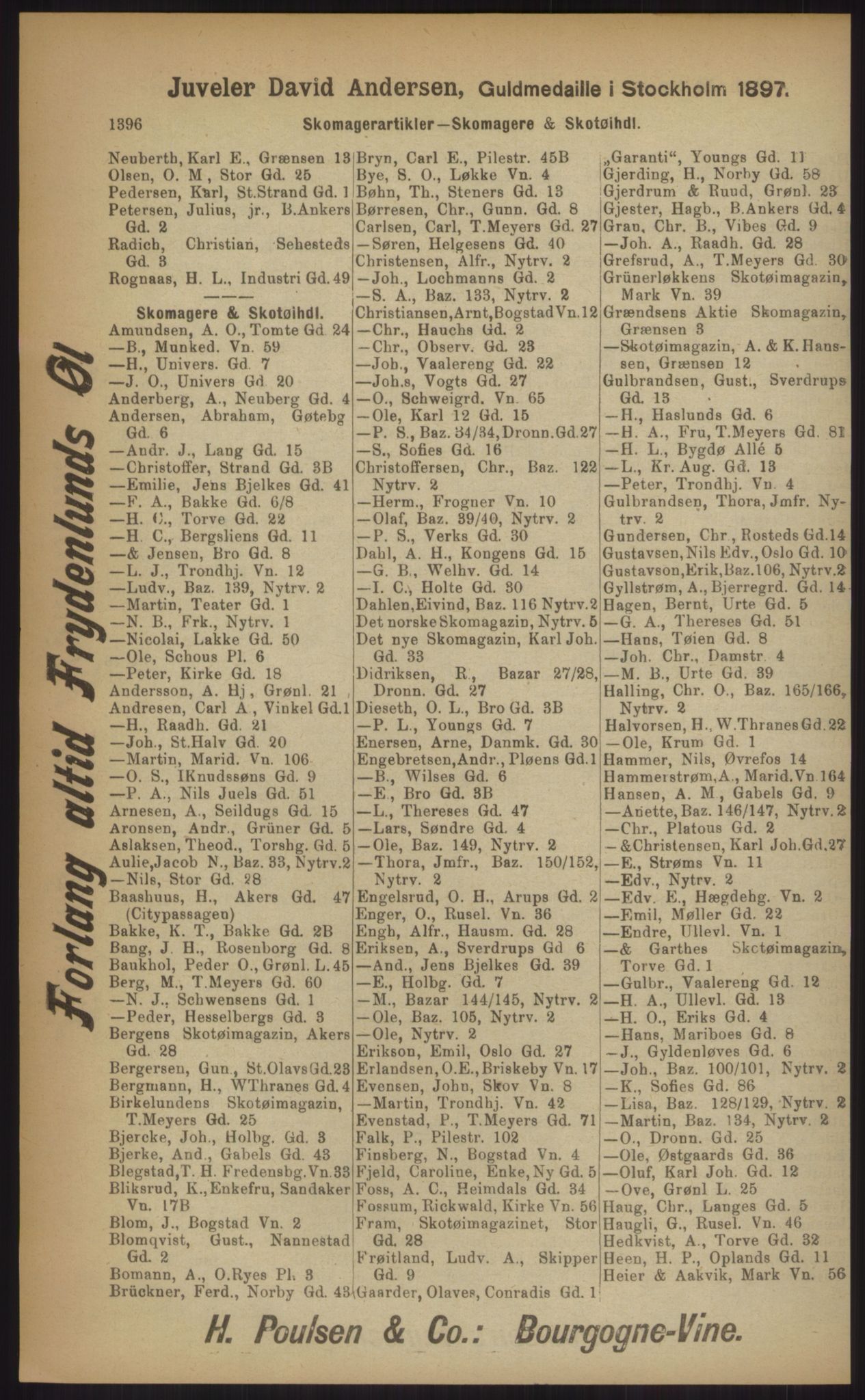 Kristiania/Oslo adressebok, PUBL/-, 1903, p. 1396