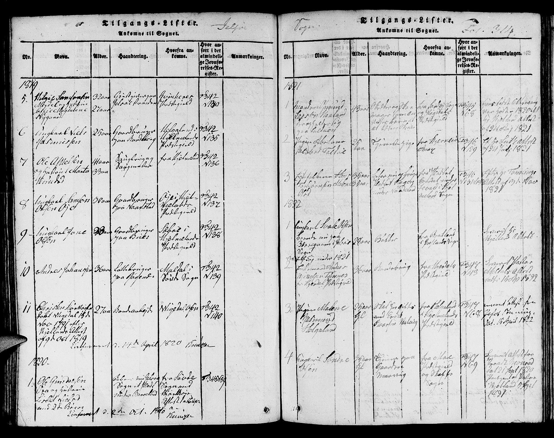 Jelsa sokneprestkontor, SAST/A-101842/01/V: Parish register (copy) no. B 1 /1, 1816-1828, p. 314