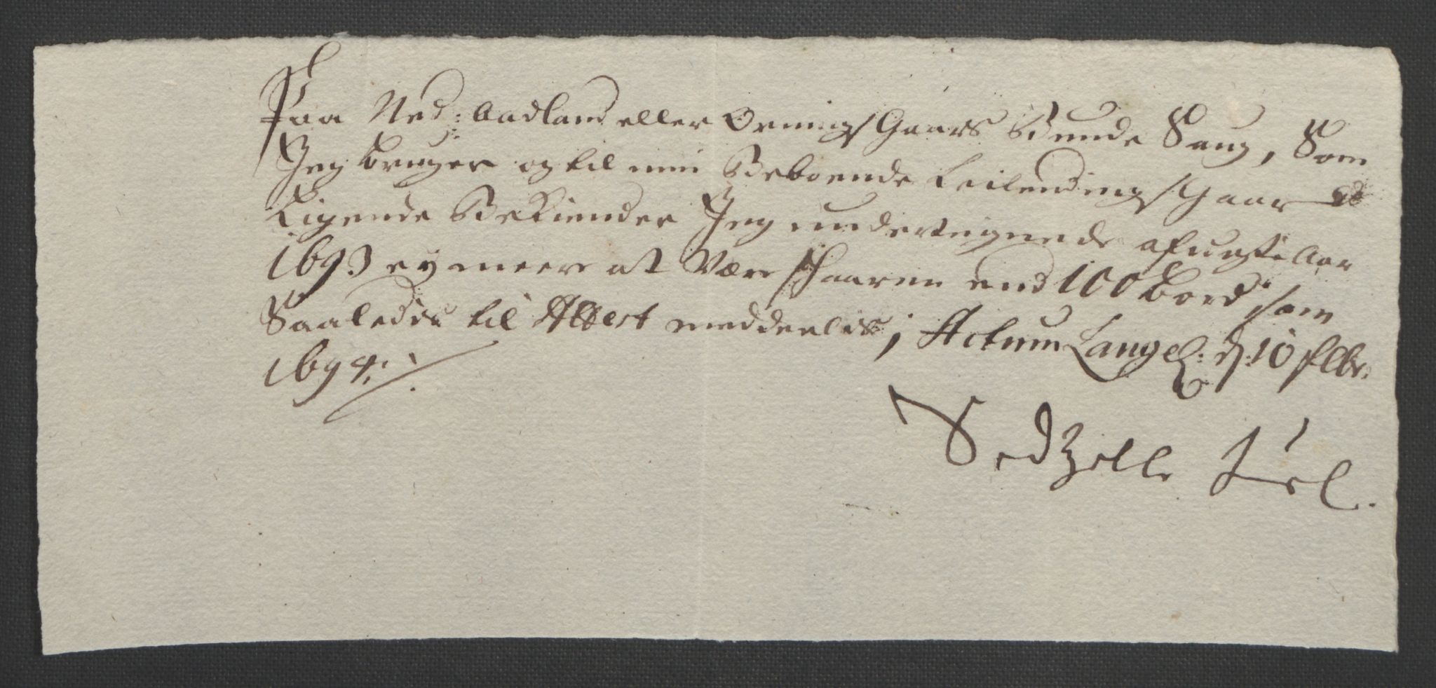 Rentekammeret inntil 1814, Reviderte regnskaper, Fogderegnskap, AV/RA-EA-4092/R48/L2974: Fogderegnskap Sunnhordland og Hardanger, 1693, p. 93