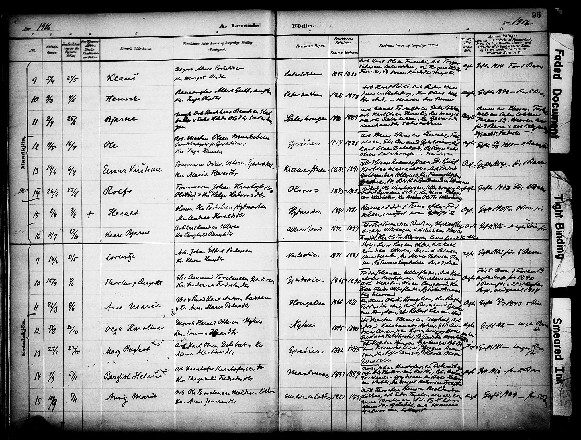 Sør-Odal prestekontor, SAH/PREST-030/H/Ha/Haa/L0008: Parish register (official) no. 8, 1886-1922, p. 96