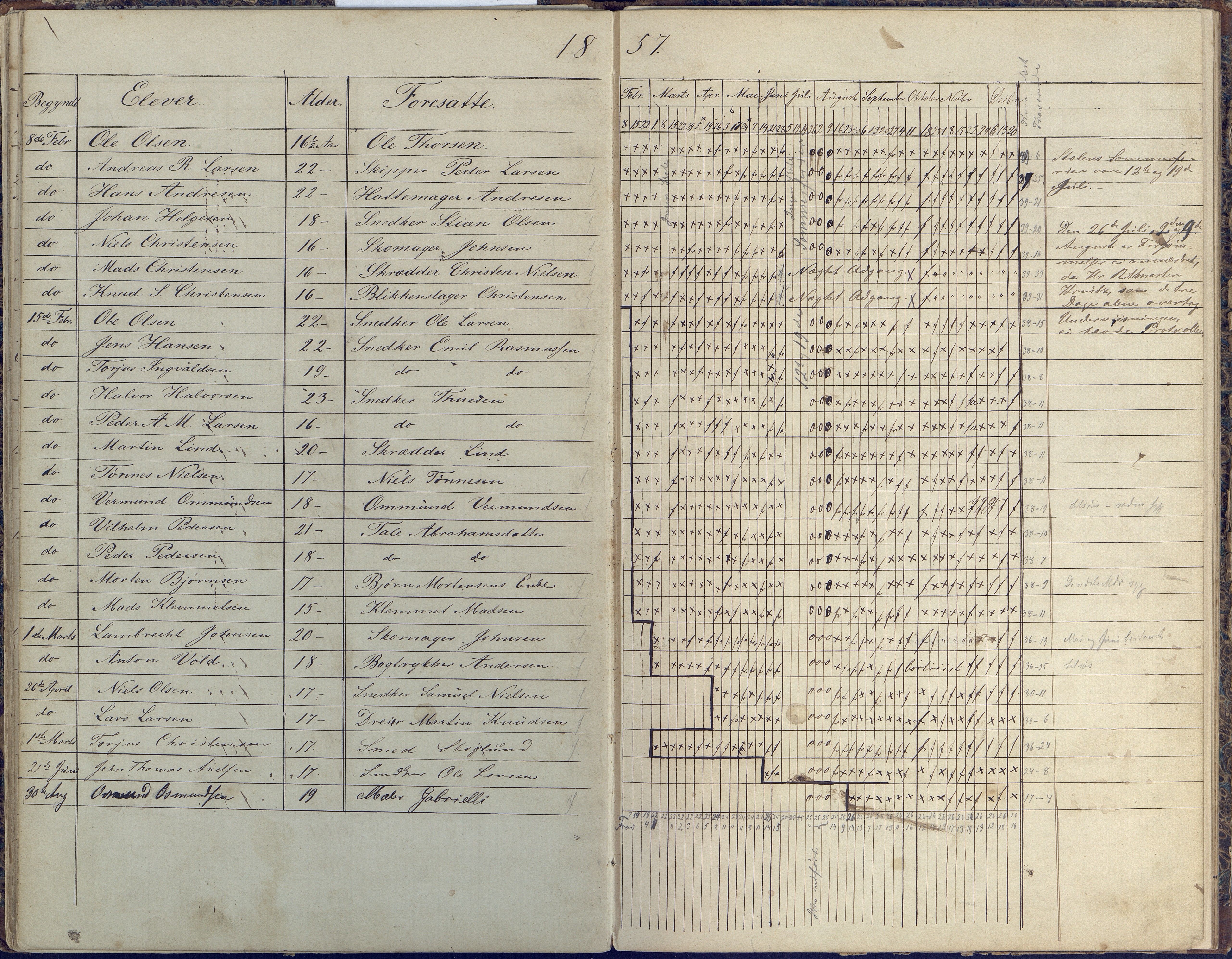 Risør kommune, AAKS/KA0901-PK/1/05/05p/L0001: Protokoll, 1850-1862, p. 60-61