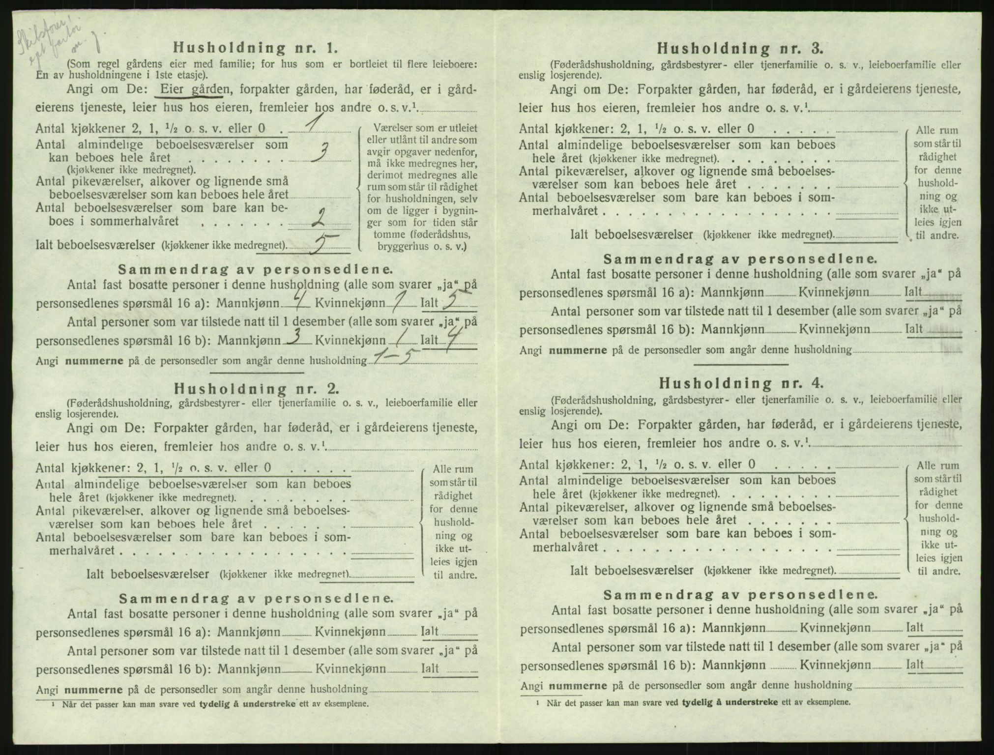 SAK, 1920 census for Hisøy, 1920, p. 349