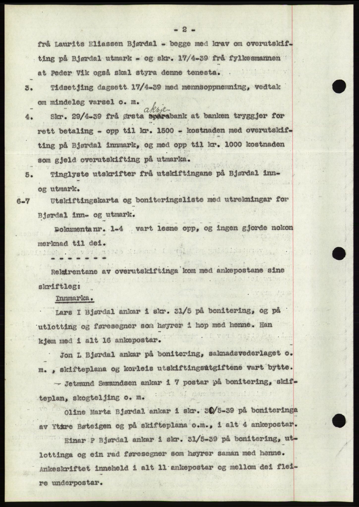 Søre Sunnmøre sorenskriveri, AV/SAT-A-4122/1/2/2C/L0069: Mortgage book no. 63, 1939-1940, Diary no: : 239/1940