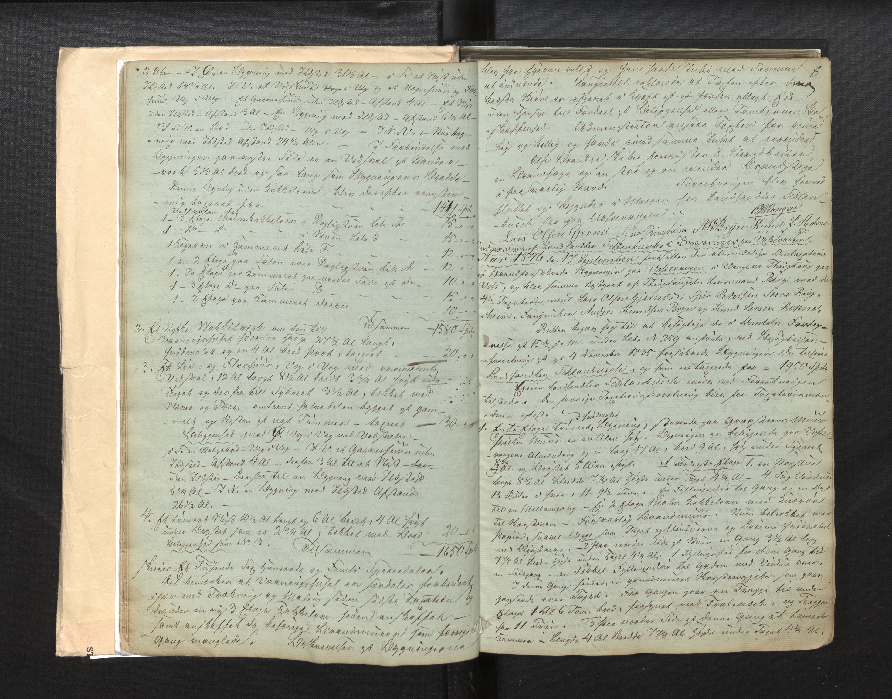 Lensmannen i Voss, AV/SAB-A-35801/0012/L0001: Branntakstprotokoll, 1846-1890, p. 7b-8a