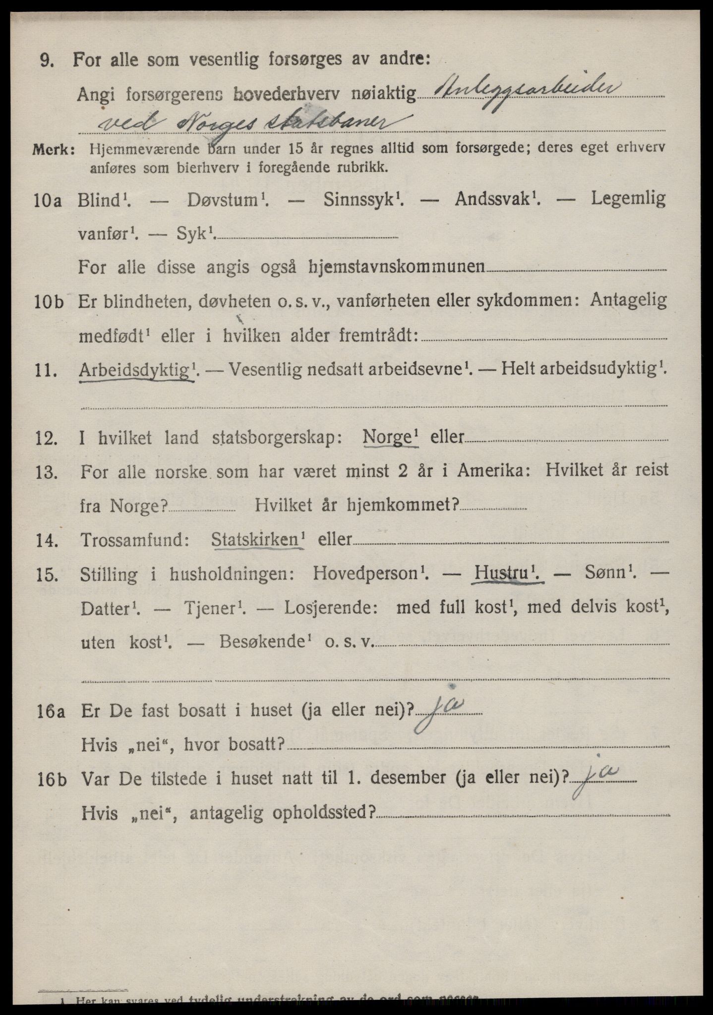 SAT, 1920 census for Grytten, 1920, p. 4509