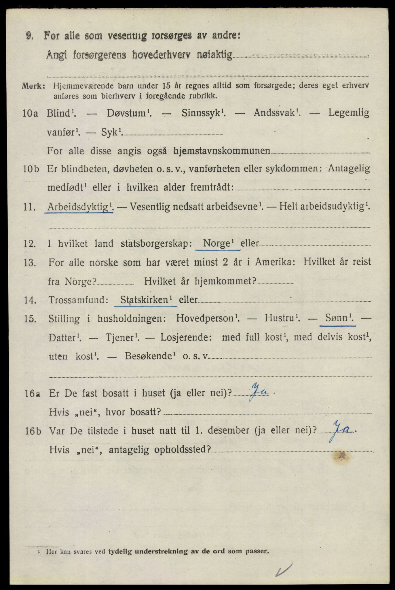 SAO, 1920 census for Tune, 1920, p. 5511