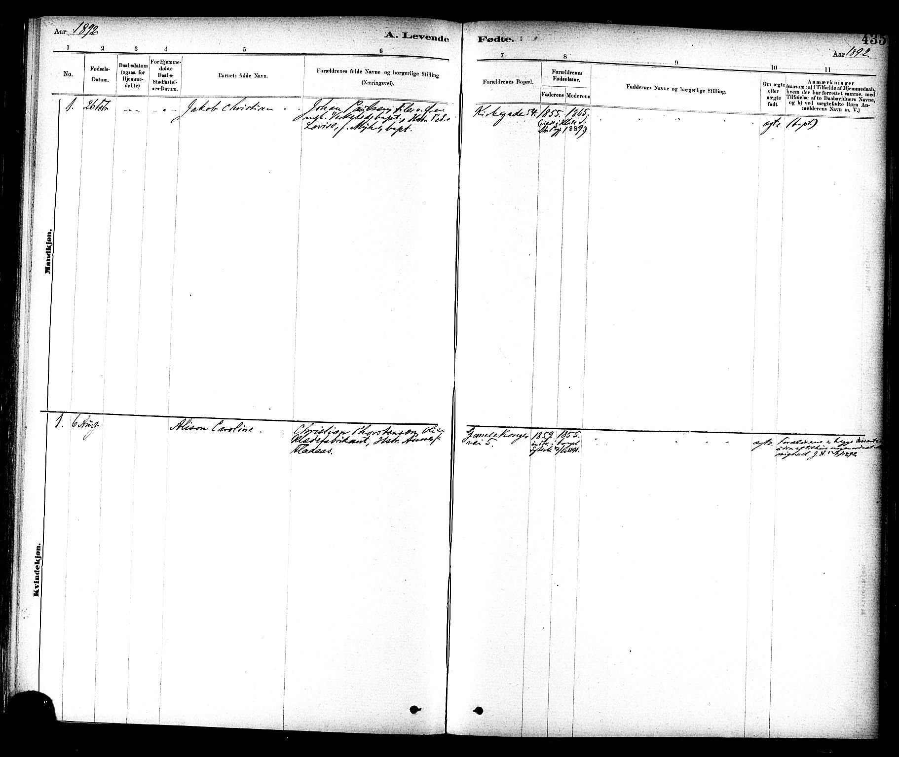 Ministerialprotokoller, klokkerbøker og fødselsregistre - Sør-Trøndelag, AV/SAT-A-1456/604/L0188: Parish register (official) no. 604A09, 1878-1892, p. 435