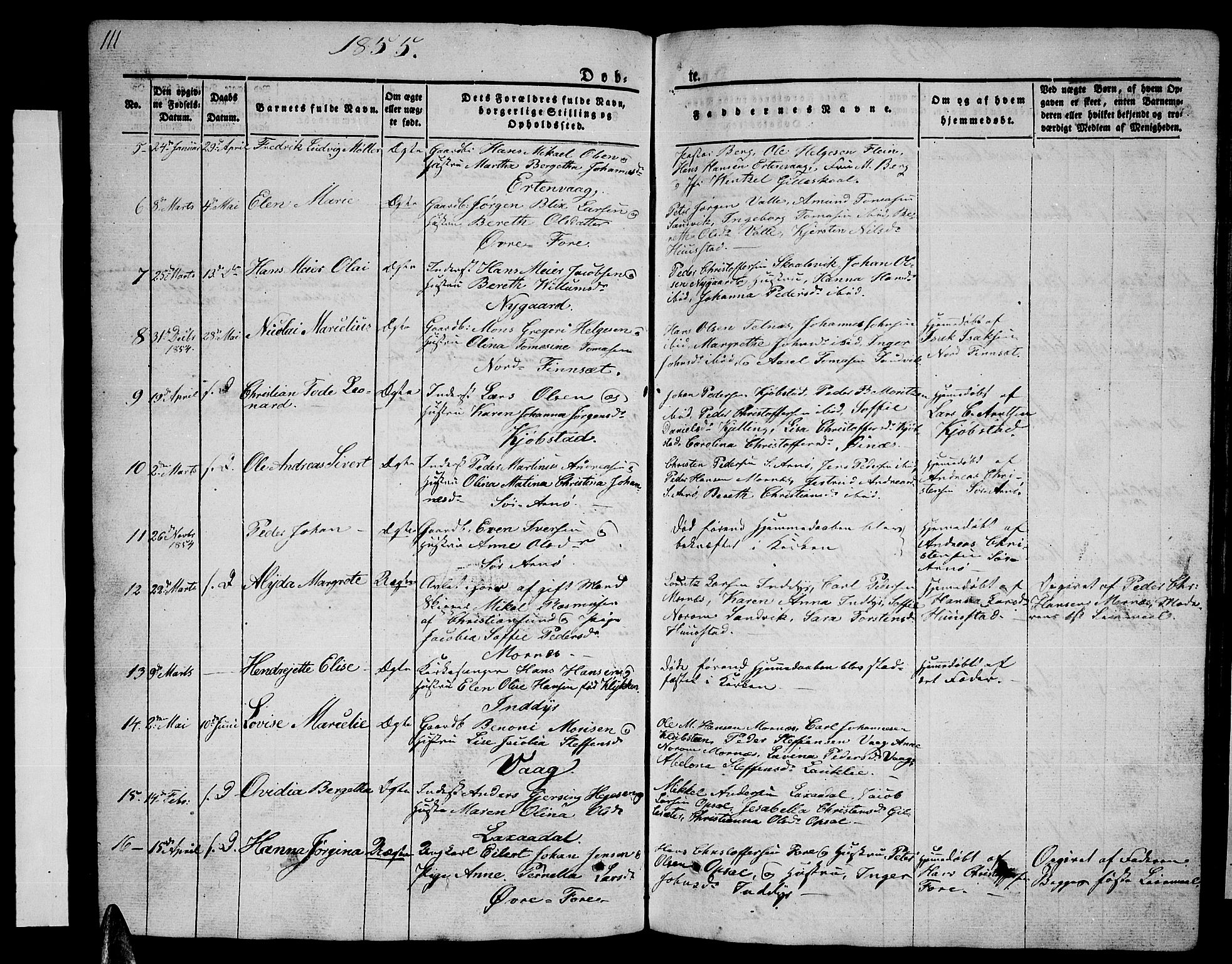 Ministerialprotokoller, klokkerbøker og fødselsregistre - Nordland, AV/SAT-A-1459/805/L0106: Parish register (copy) no. 805C02, 1841-1861, p. 111