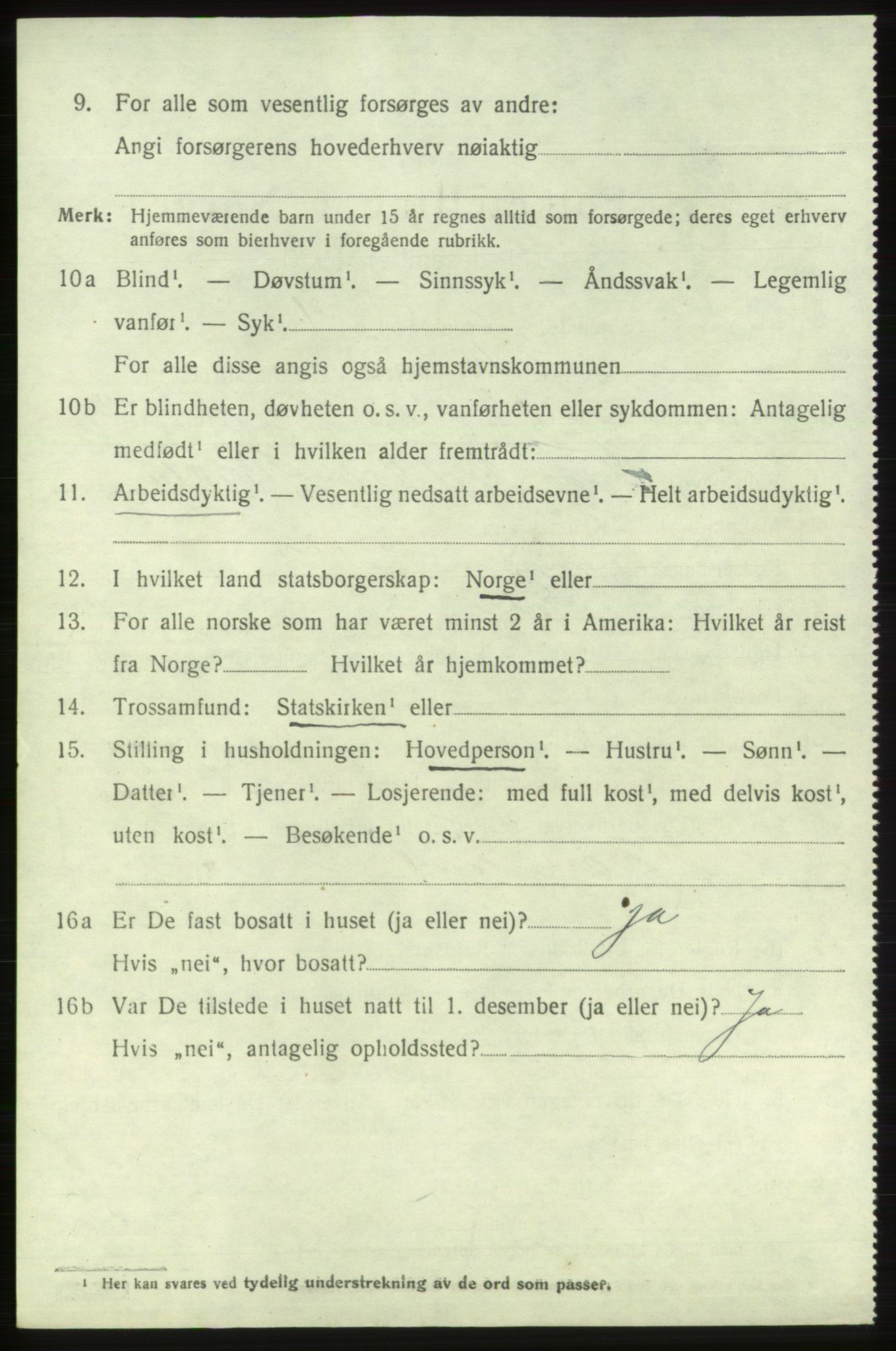 SAB, 1920 census for Etne, 1920, p. 2398