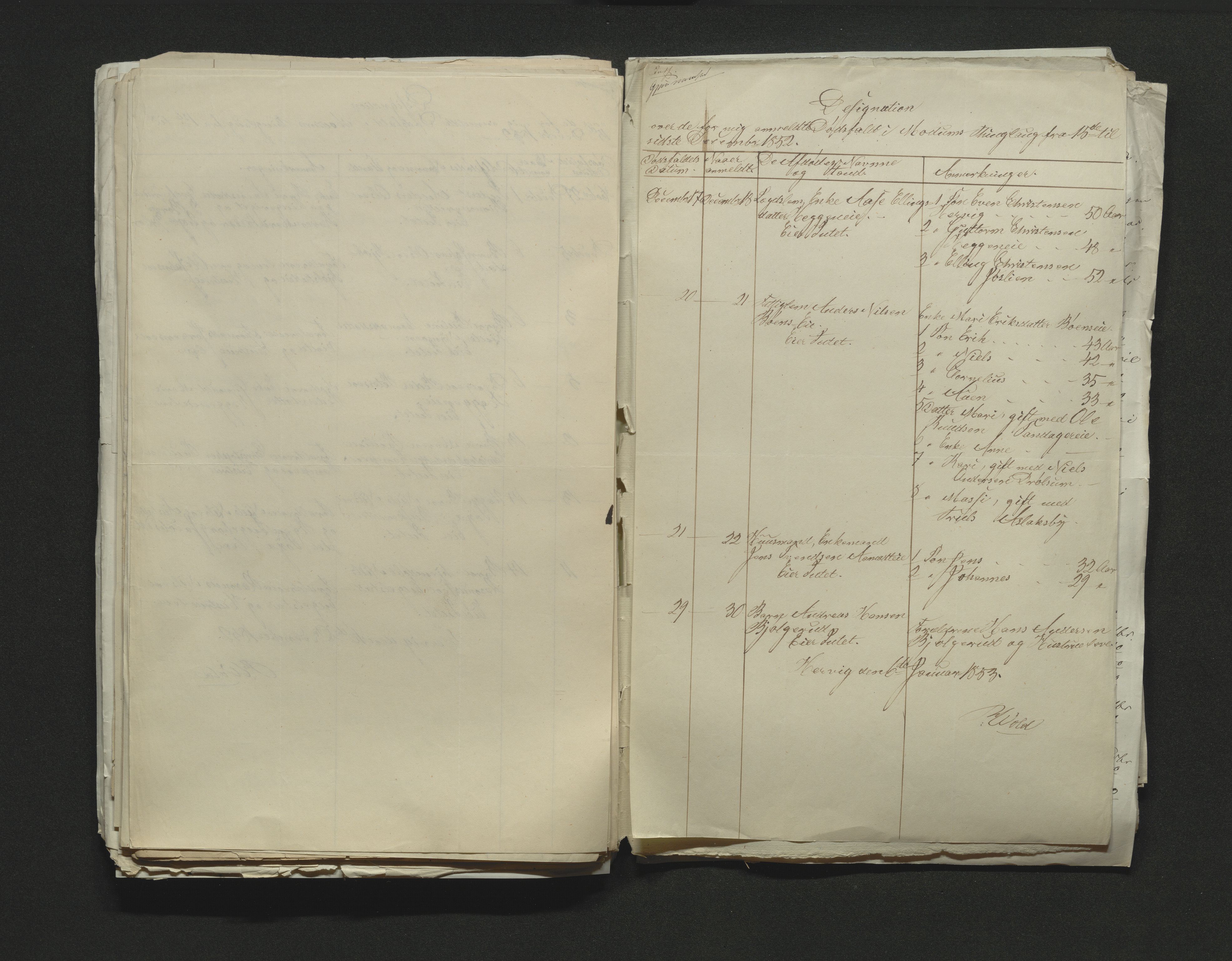 Eiker, Modum og Sigdal sorenskriveri, AV/SAKO-A-123/H/Ha/Hab/L0008: Dødsfallsmeldinger, 1850-1853