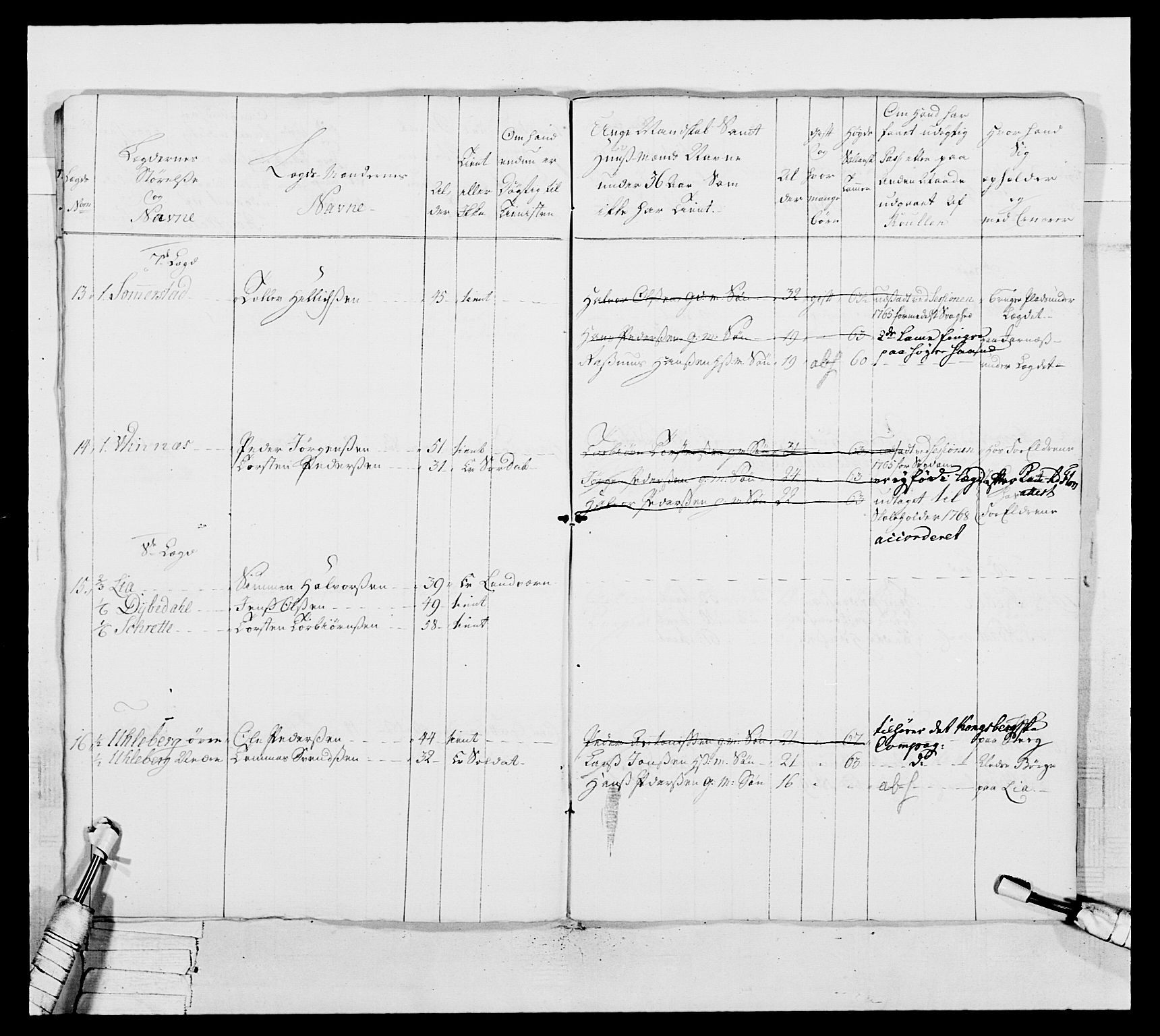 Generalitets- og kommissariatskollegiet, Det kongelige norske kommissariatskollegium, AV/RA-EA-5420/E/Eh/L0037: 1. Akershusiske nasjonale infanteriregiment, 1767-1773, p. 835