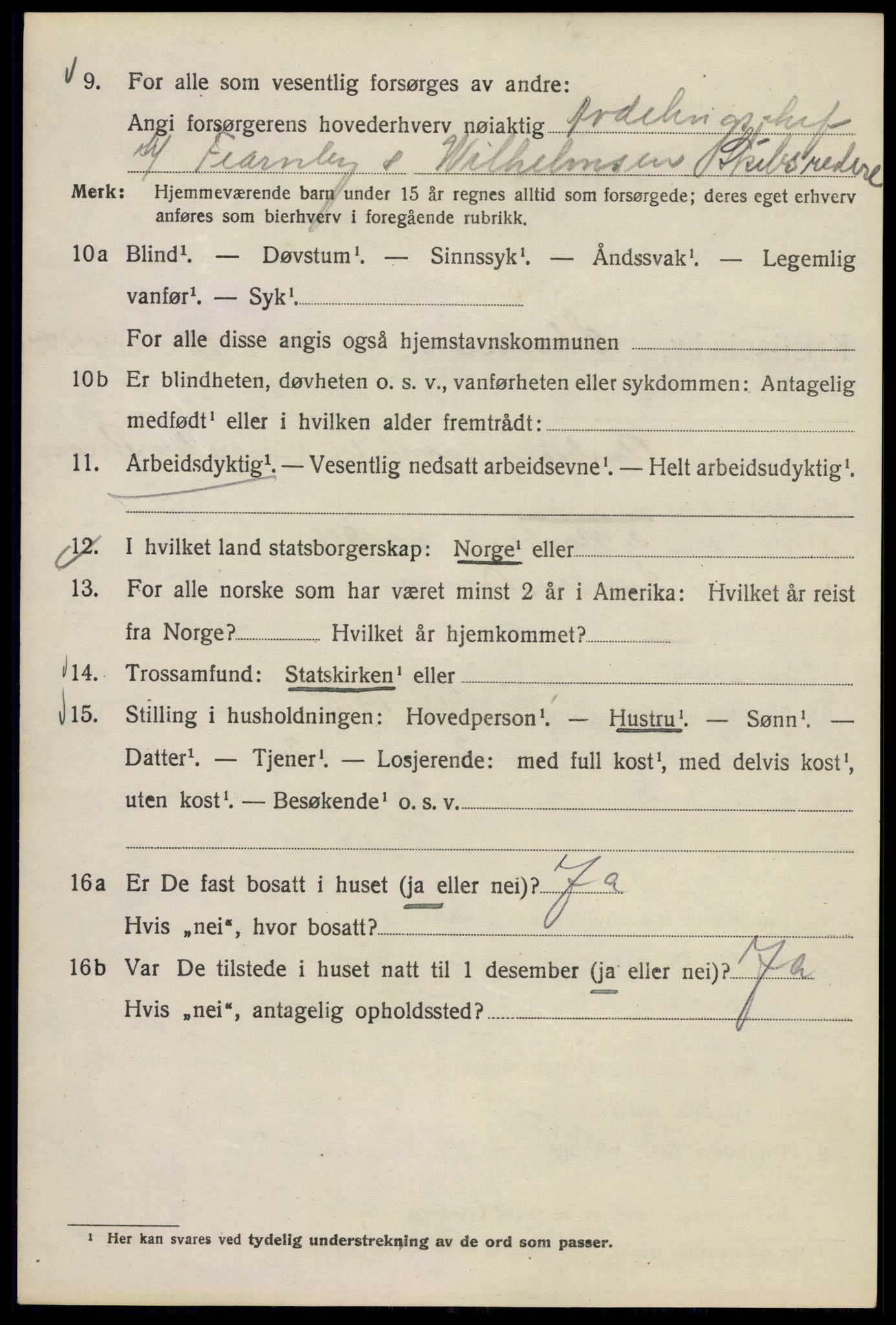 SAO, 1920 census for Kristiania, 1920, p. 516564