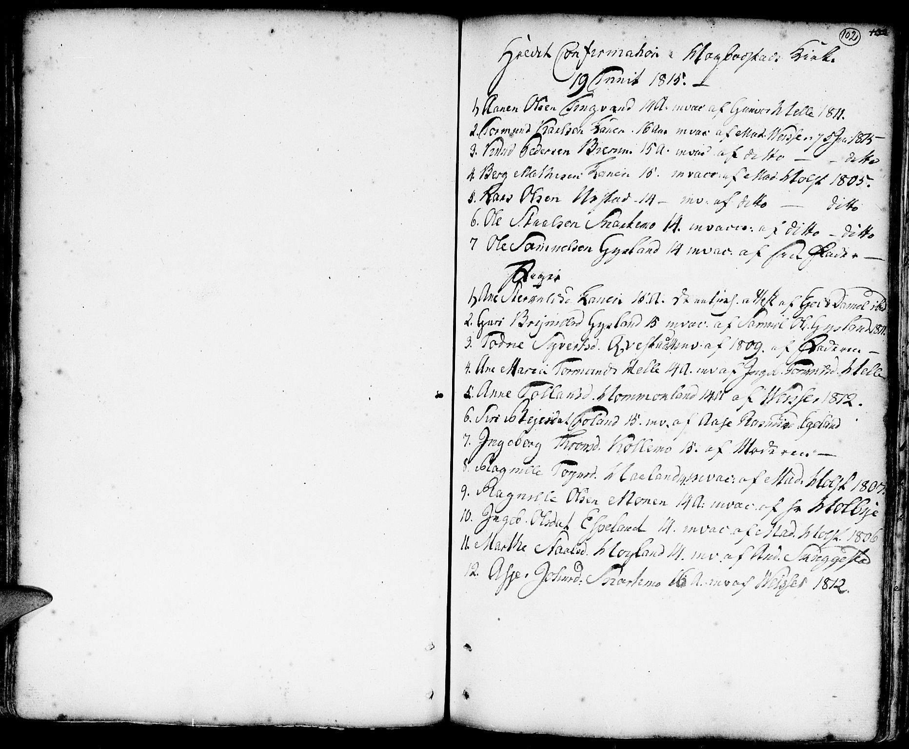 Hægebostad sokneprestkontor, AV/SAK-1111-0024/F/Fa/Faa/L0001: Parish register (official) no. A 1 /1, 1760-1820, p. 102
